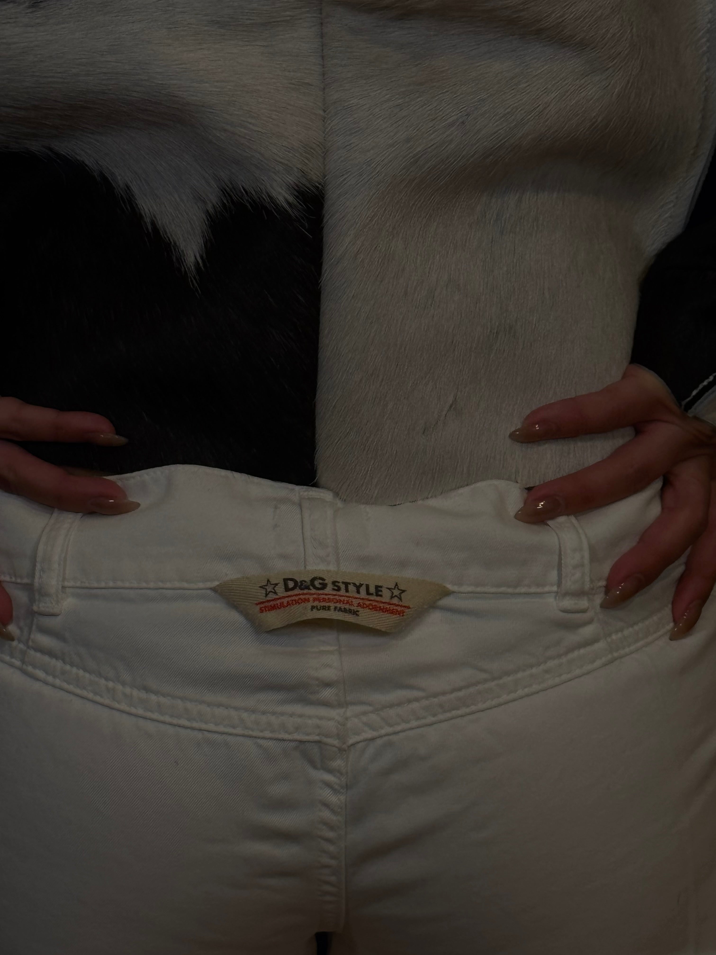 D&G BOOTCUT PANT ‘WHITE’