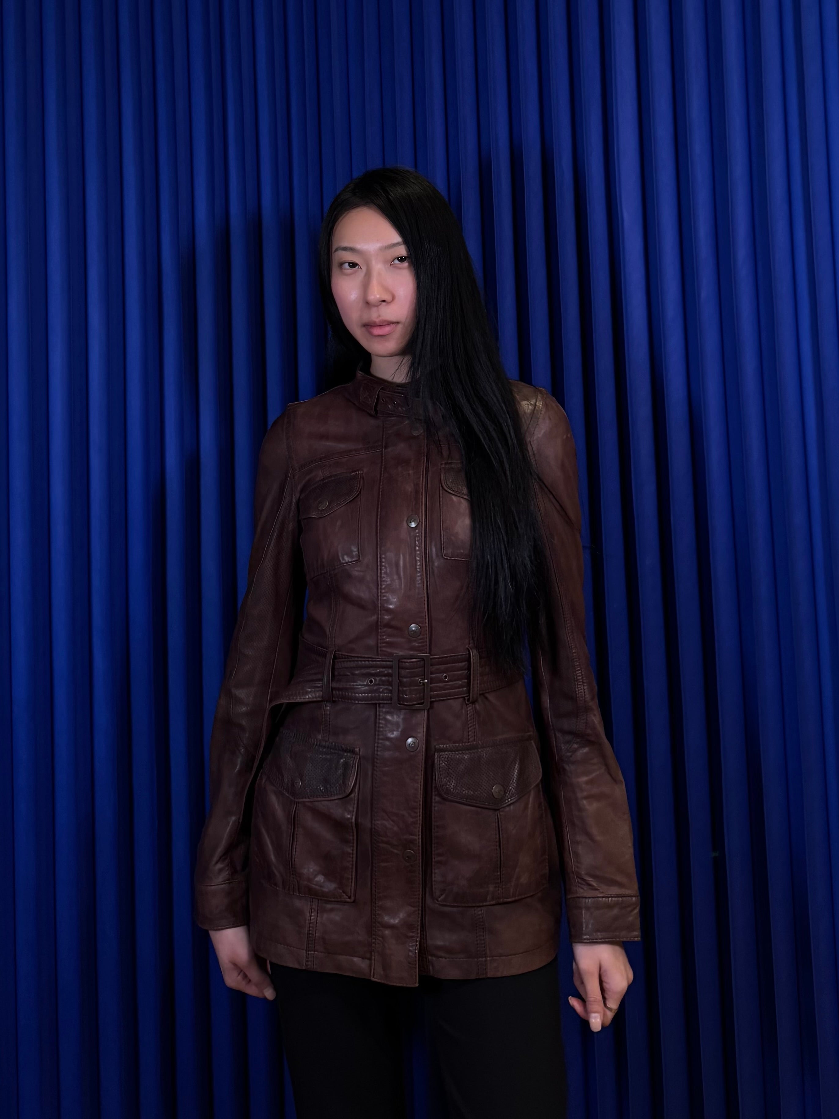 Apart Utility Belted Jacket