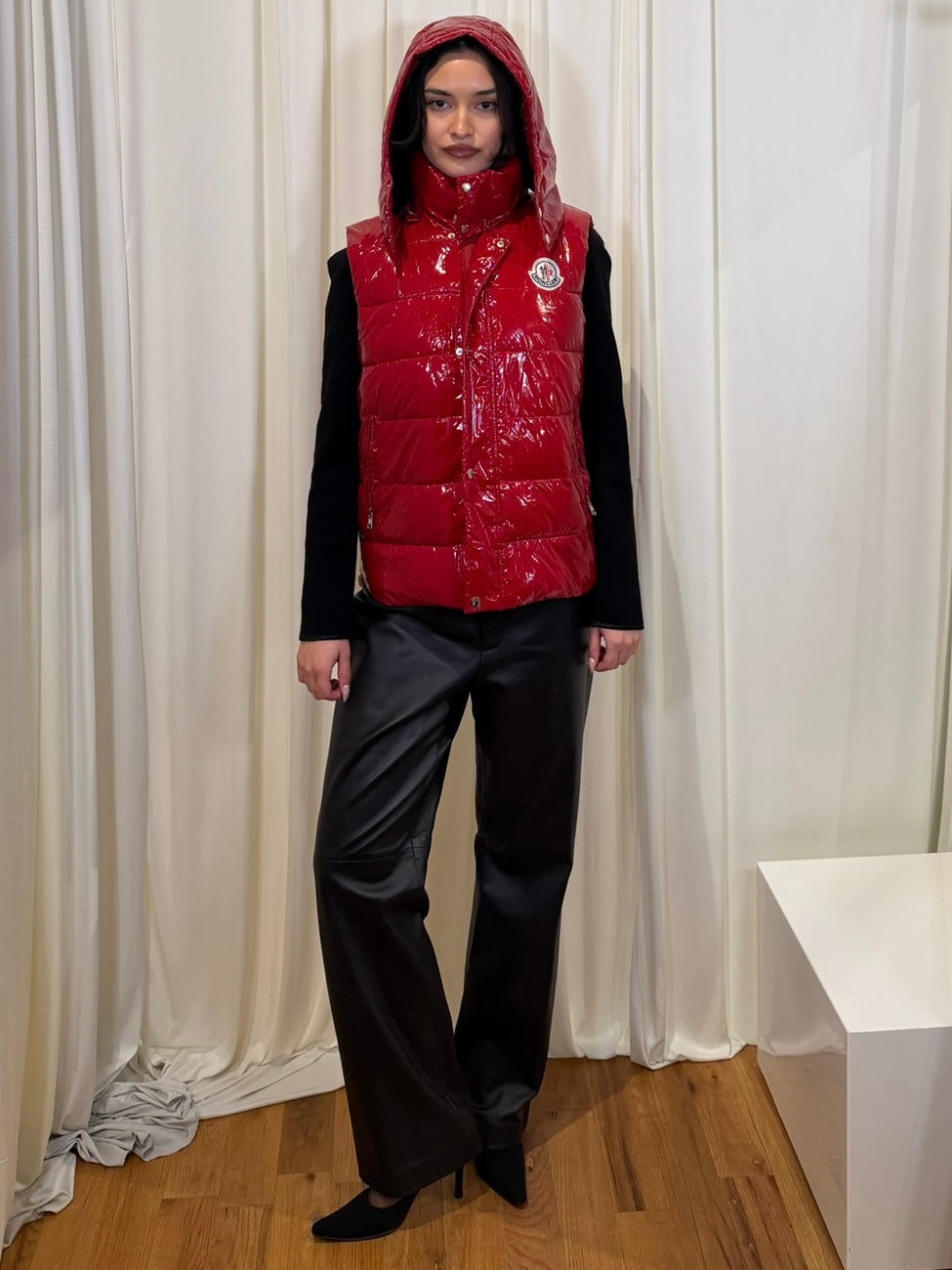 Moncler Red Puffer Vest