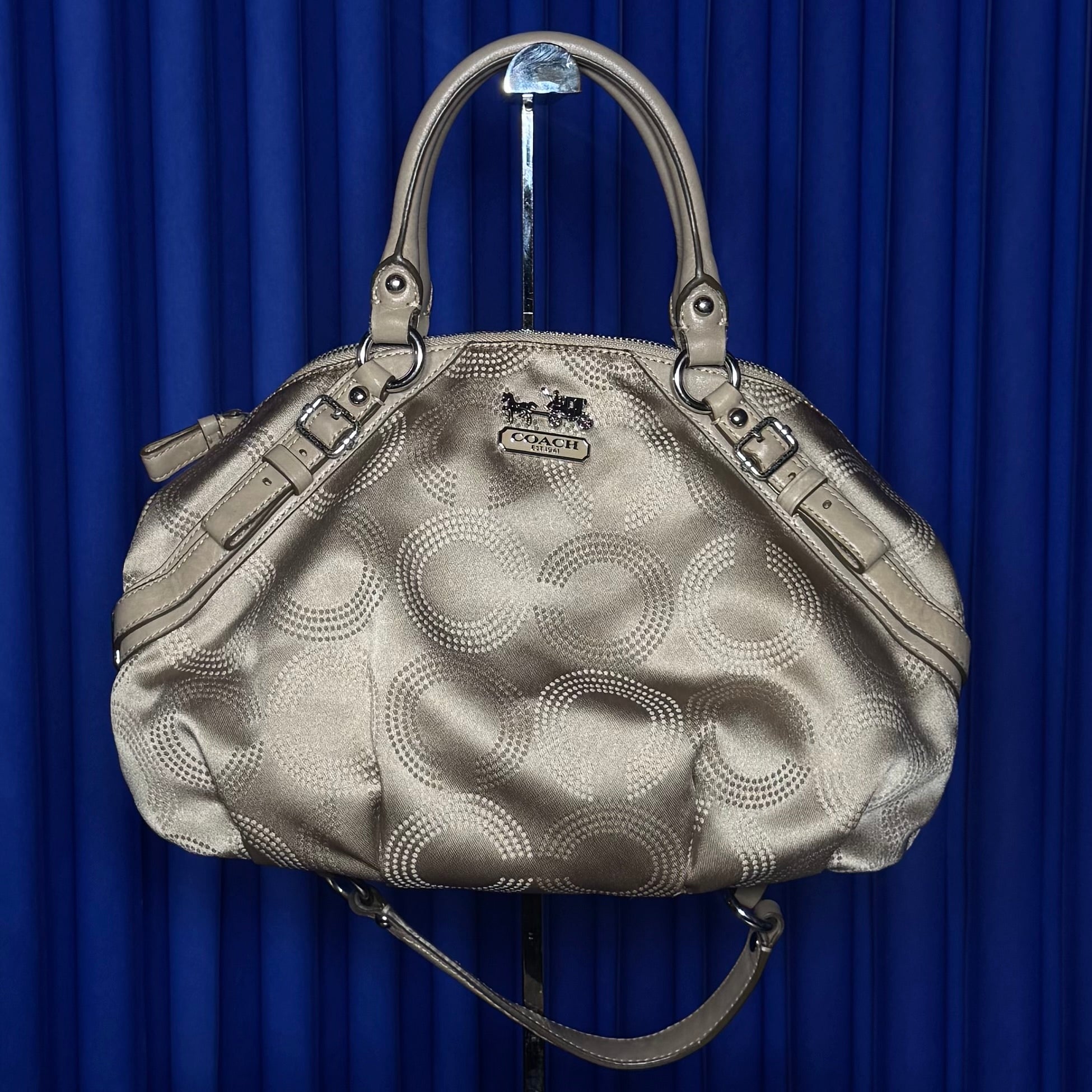 COACH MADISON DOTTED SOPHIA SATCHEL