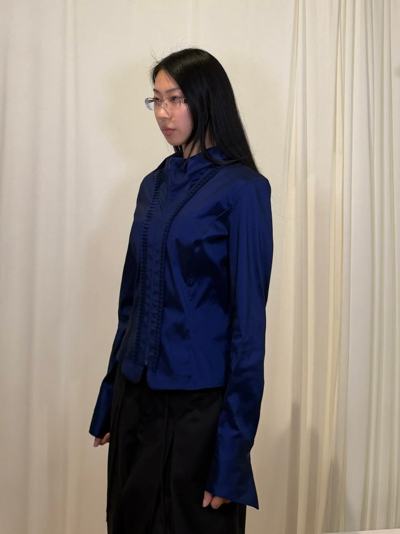 Samuel Dong Deep Blue Top