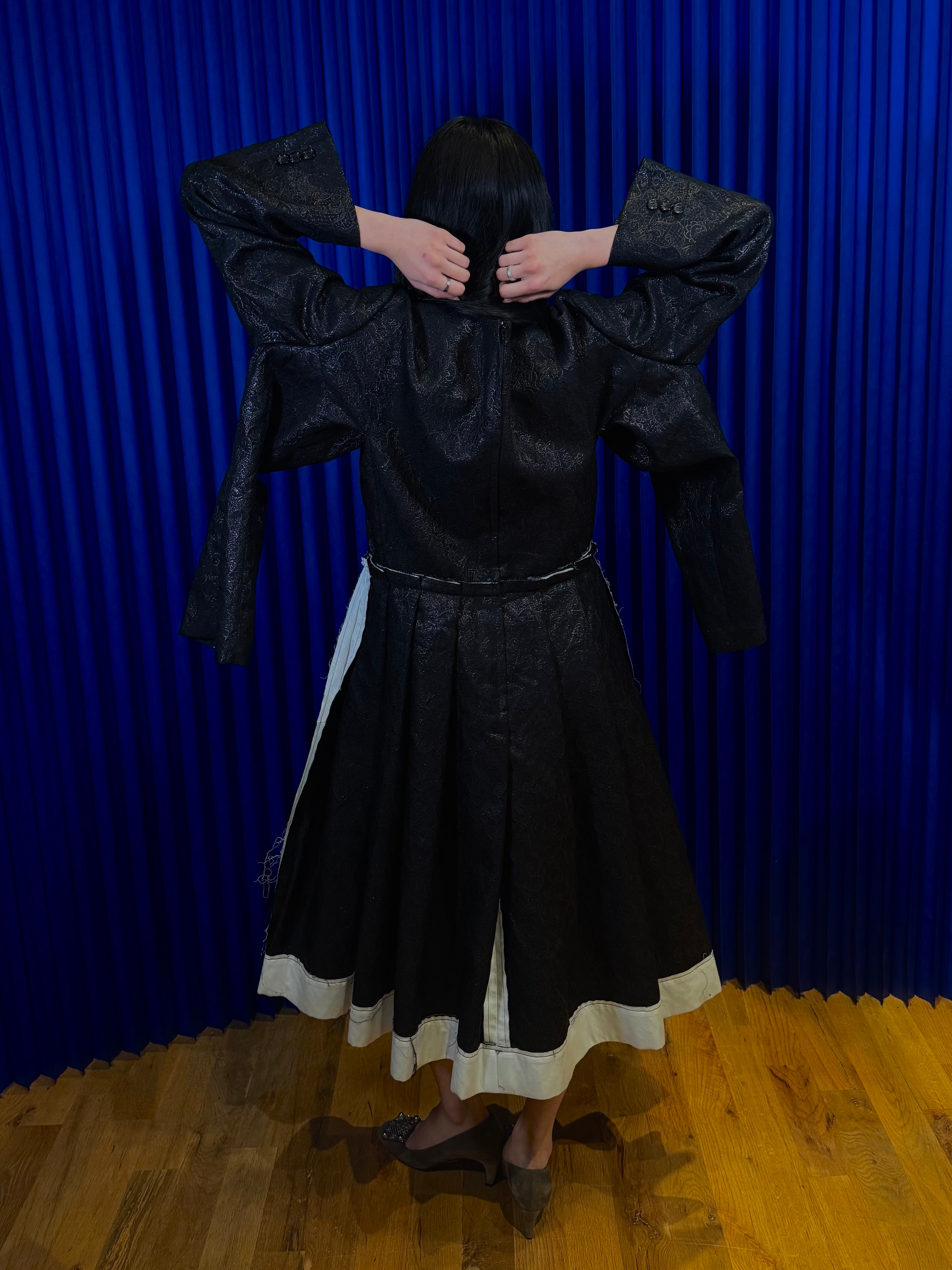 FW19 COMME DES GARÇON DOUBLE LAYERED MAXI DRESS