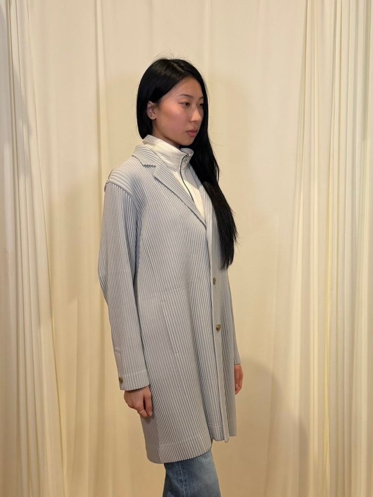 Homme Plissé Issey Miyake Pleated long-sleeve blazer