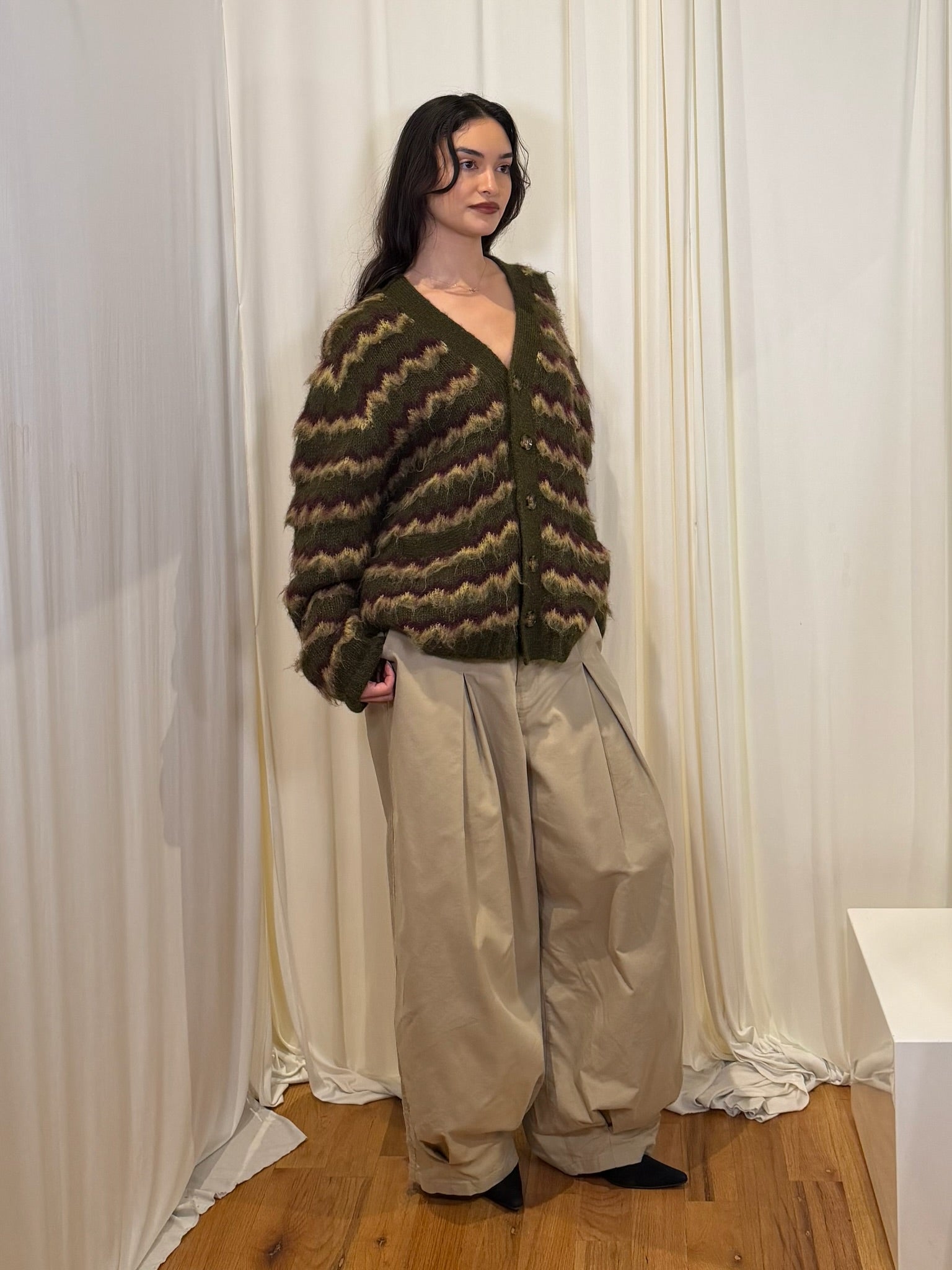 Anglan Pleated Wide Pants
