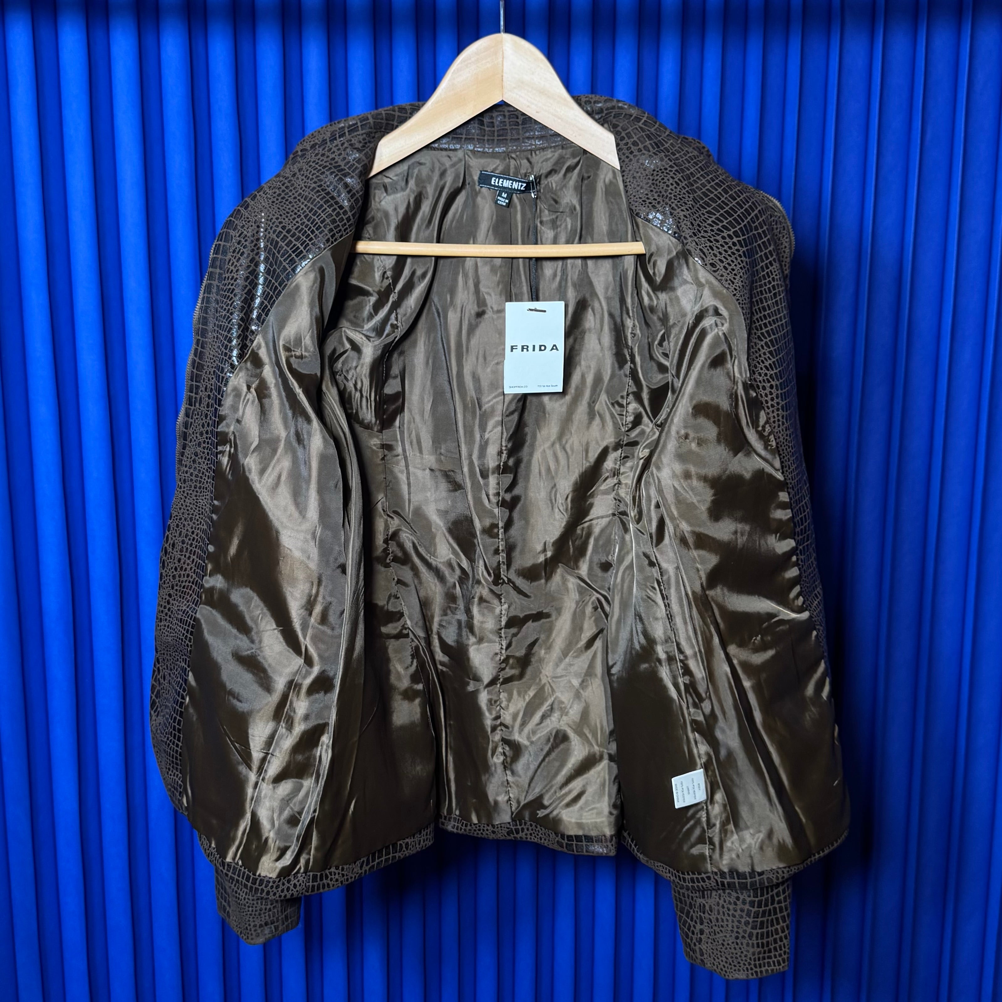 ELEMENTZ FAUX LEATHER JACKET