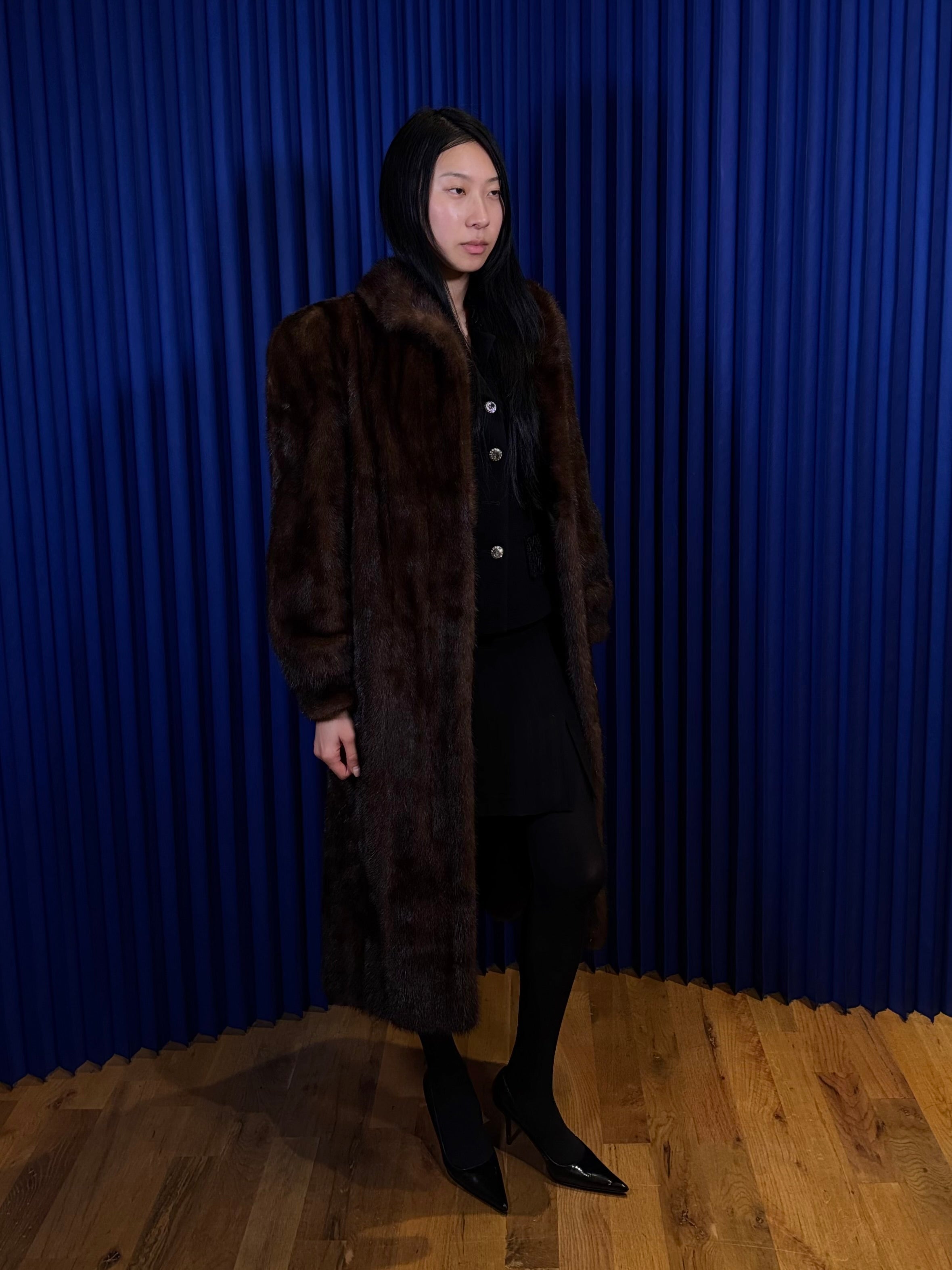 Vintage Mink Full Length Overcoat