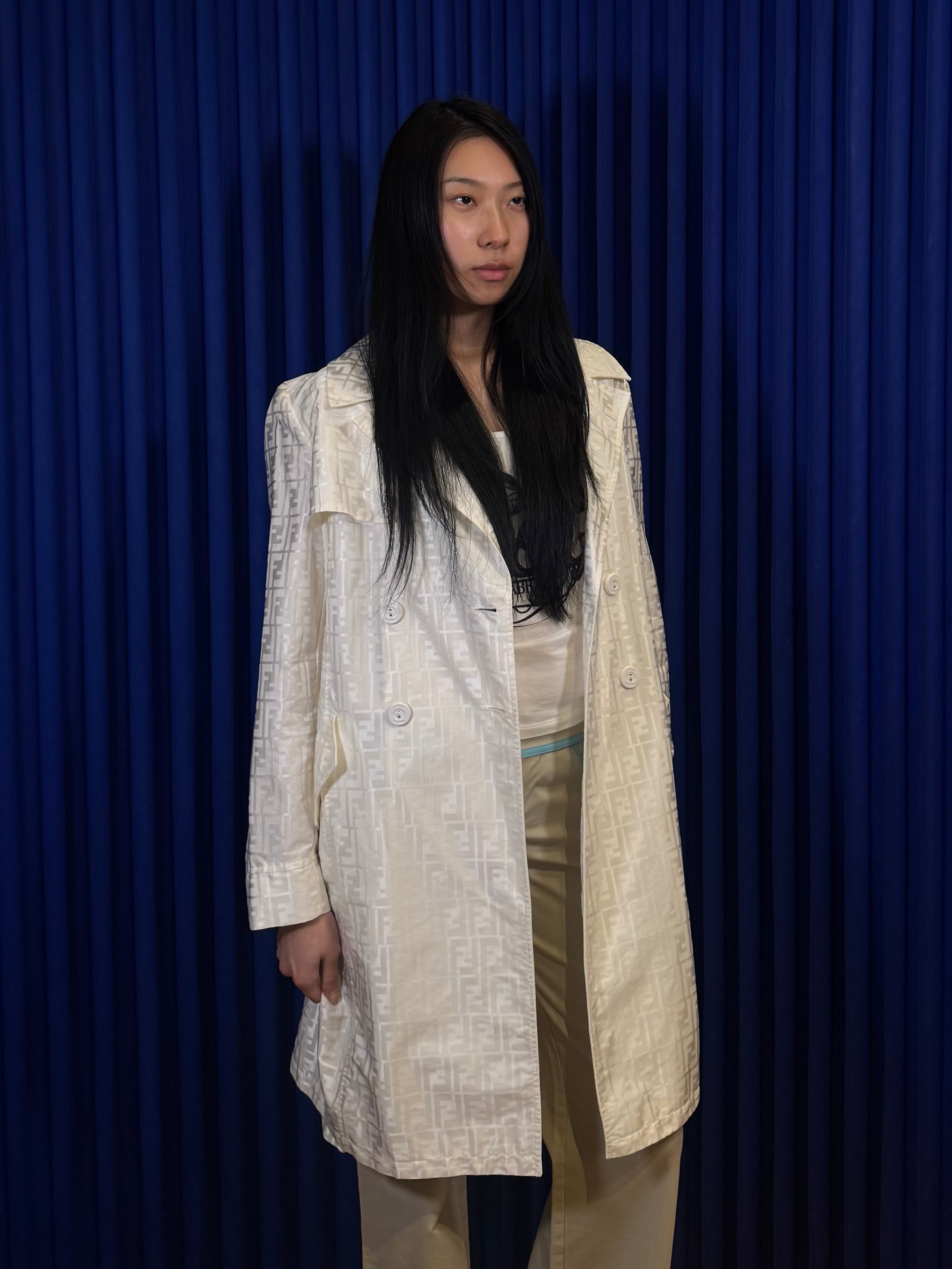 Vintage Fendi Zucca Print Trench