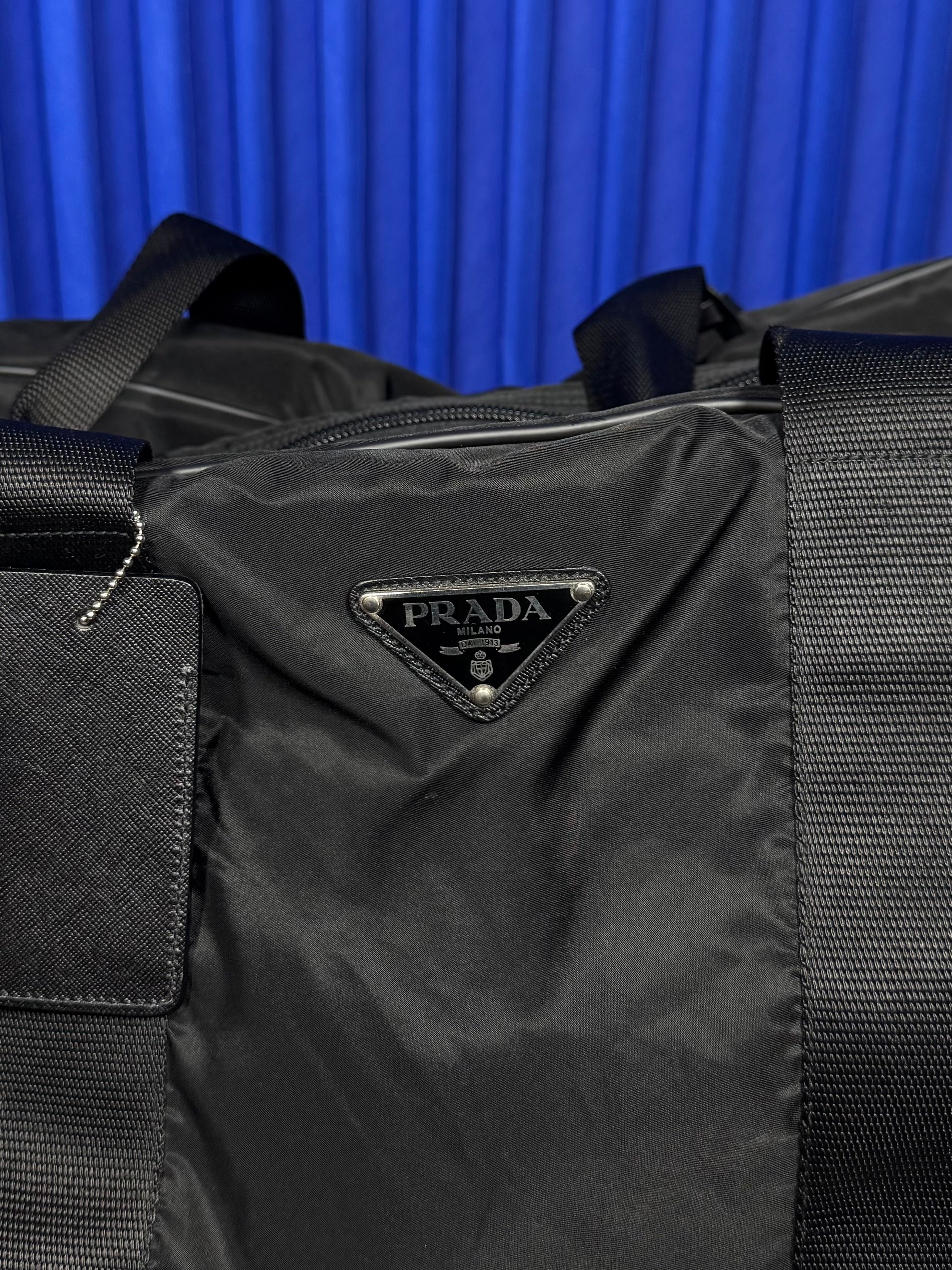 Prada Tessuto Nylon Weekender Travel Bag