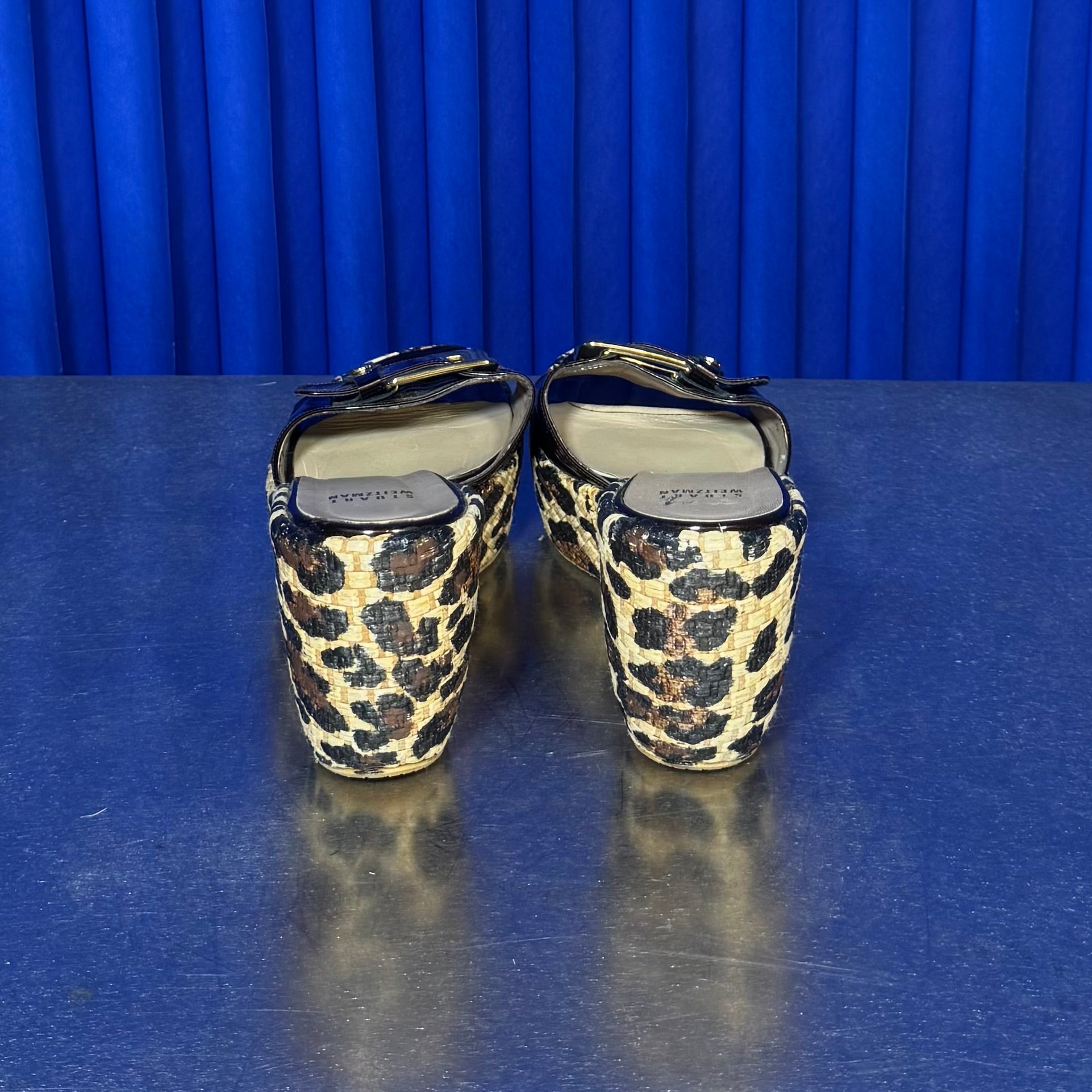 STUART WEITZMAN LEOPARD WEDGES