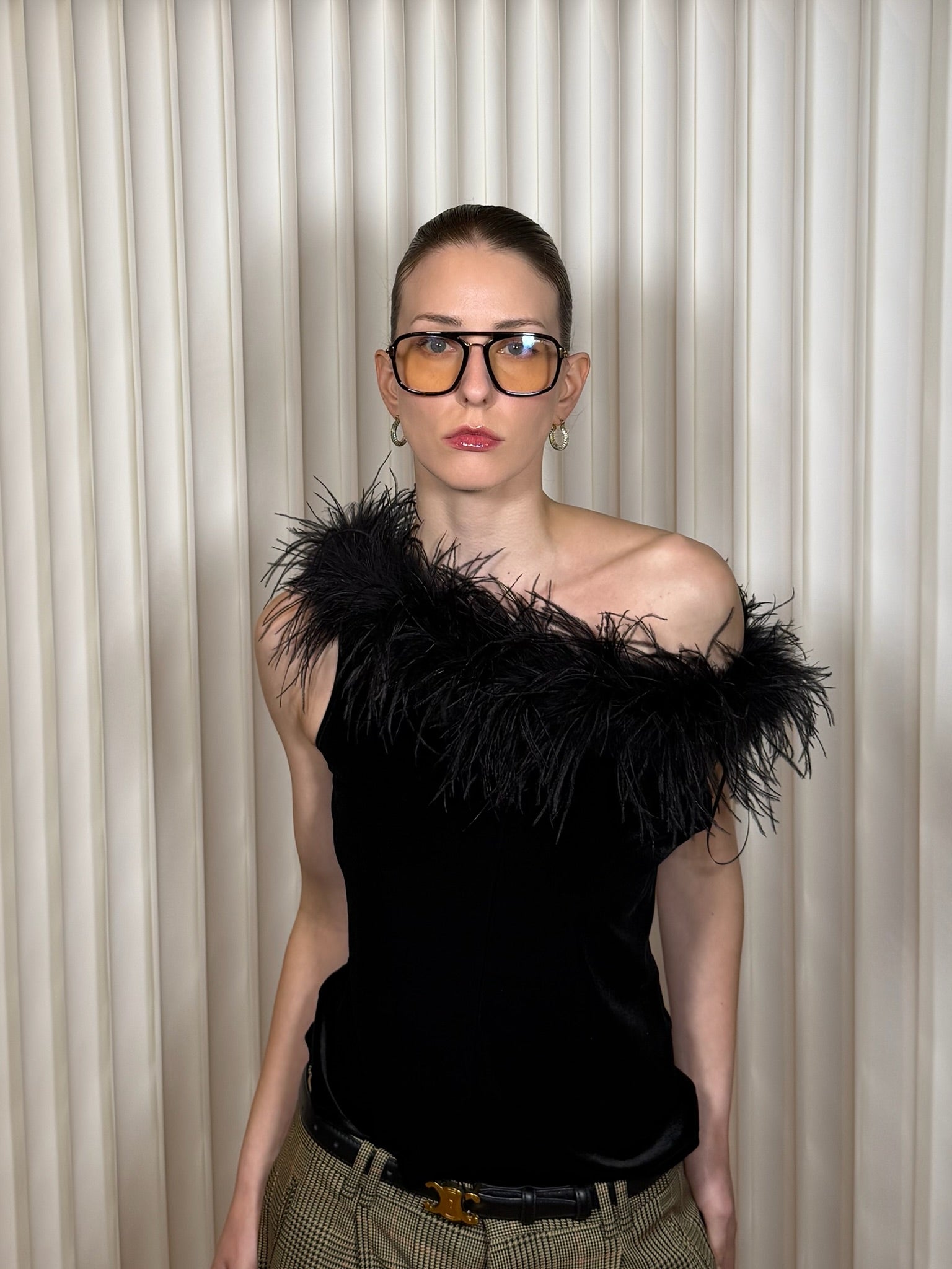 Tom Ford FT6086-B Dark Havana Aviator Eyeglasses