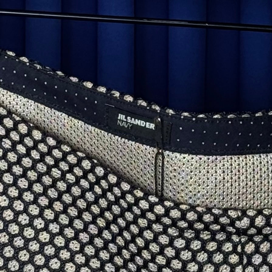 Jil Sander Navy Tennis Skirt
