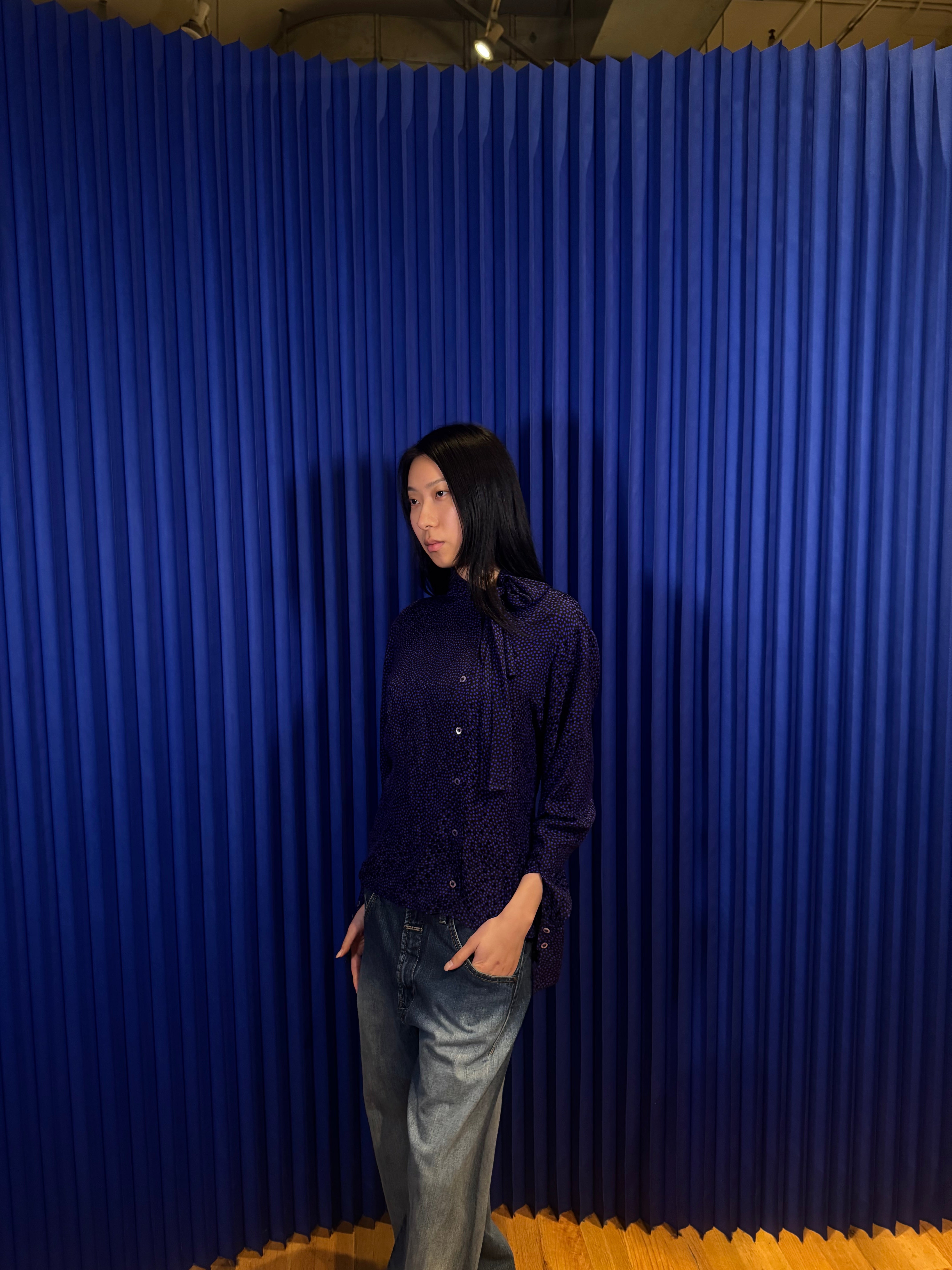 Celine Paris Silk Button Up