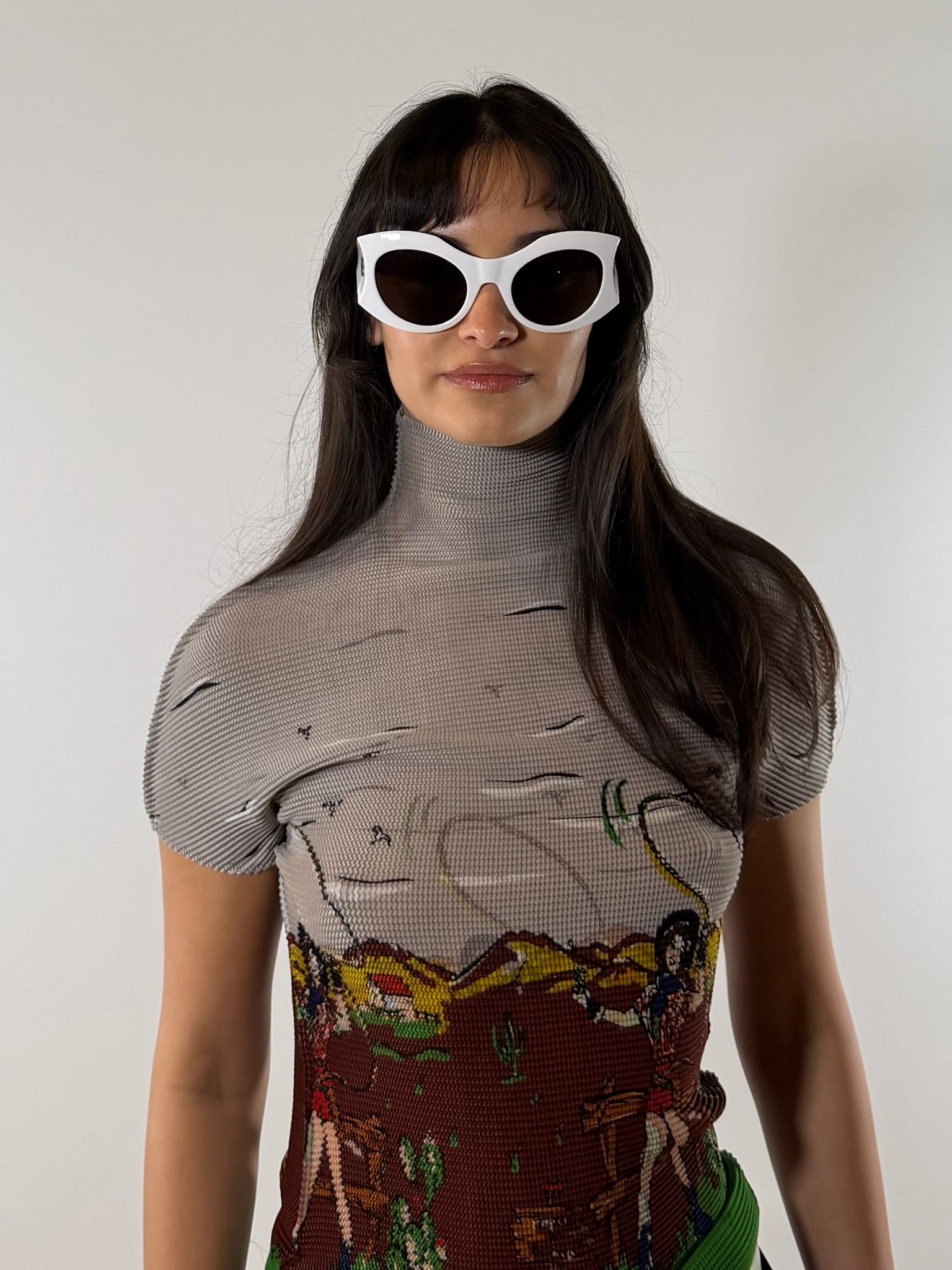 Balenciaga BB0256S Hourglass Round Sunglasses