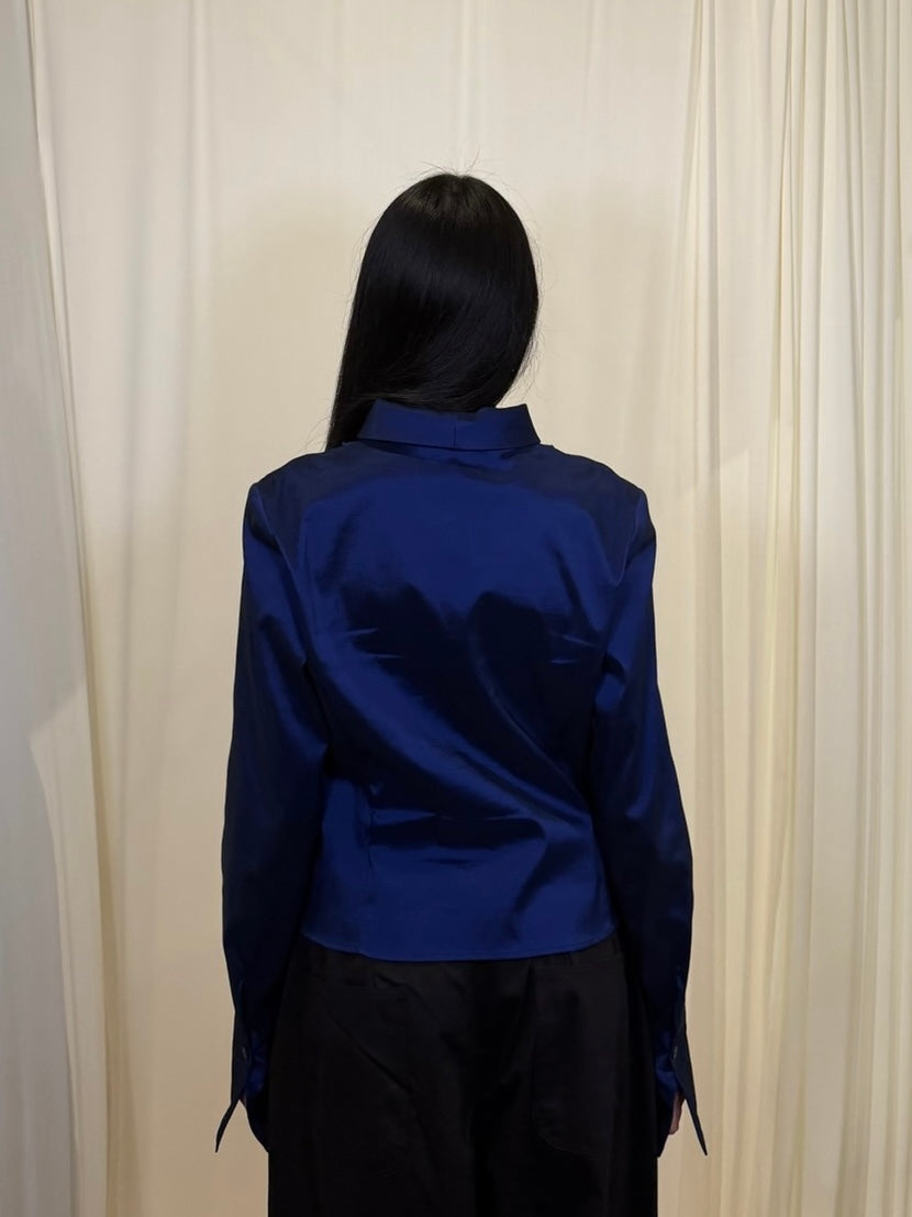 Samuel Dong Deep Blue Top