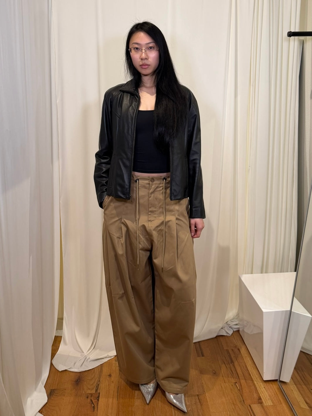 Free Market Costes Pleated Wide Pants