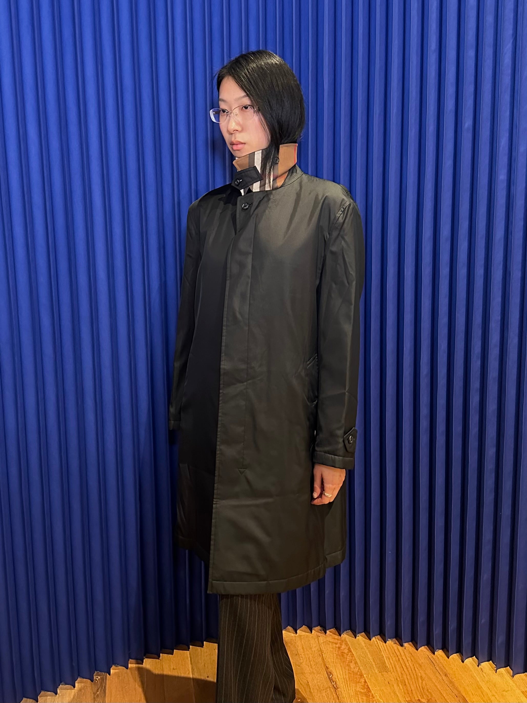 BURBERRY LONDON BLACK NYLON COAT
