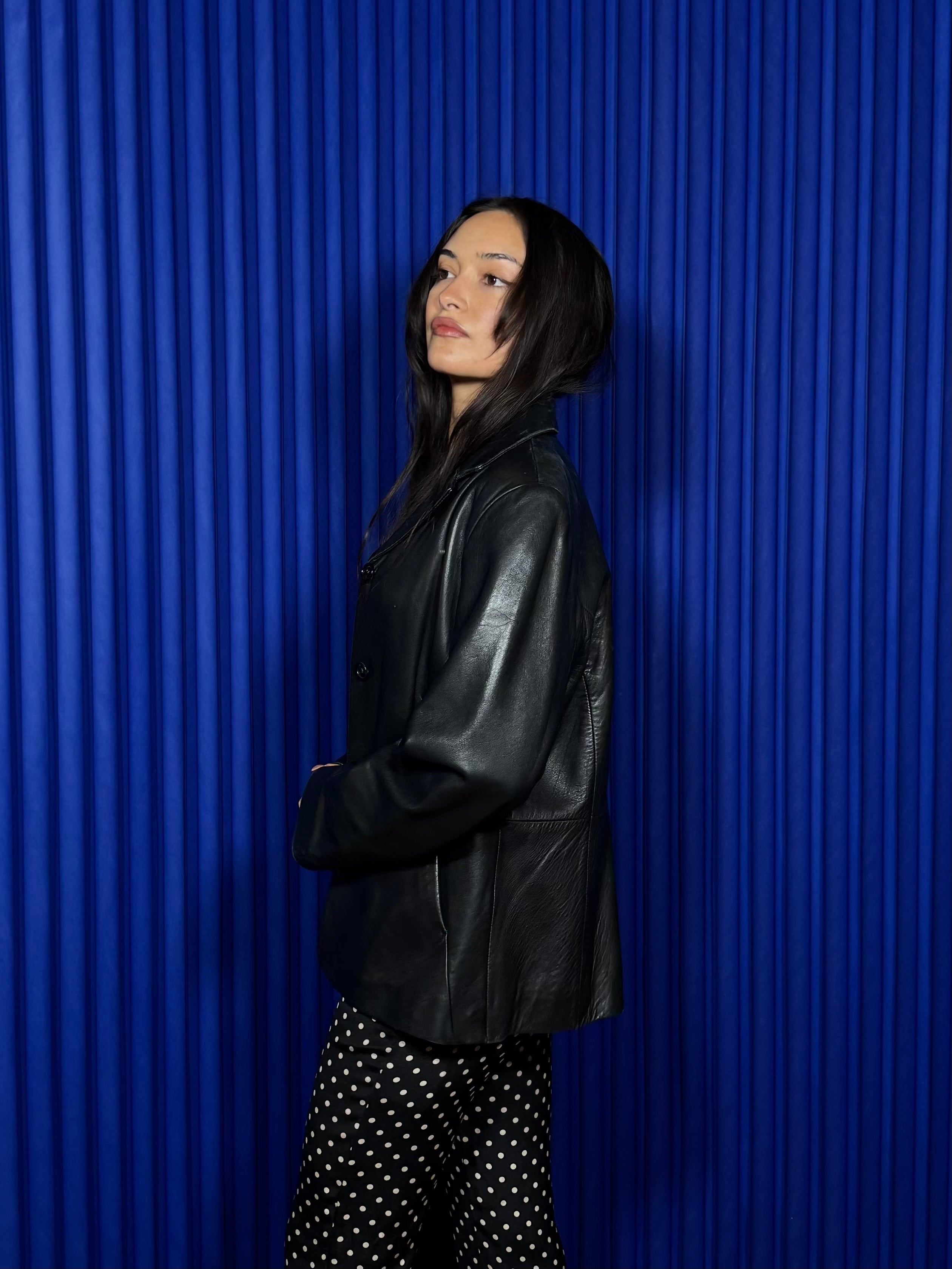 Kenneth Cole Reaction Leather Jacket ‘Black’