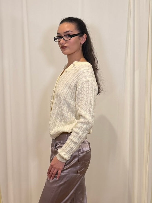 Deans of Scotland Ivory Cardigan