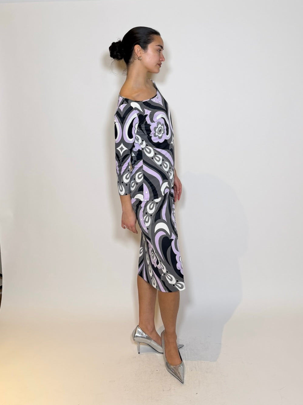 Vintage Emilio Pucci L/S Geometric Print Resort Set