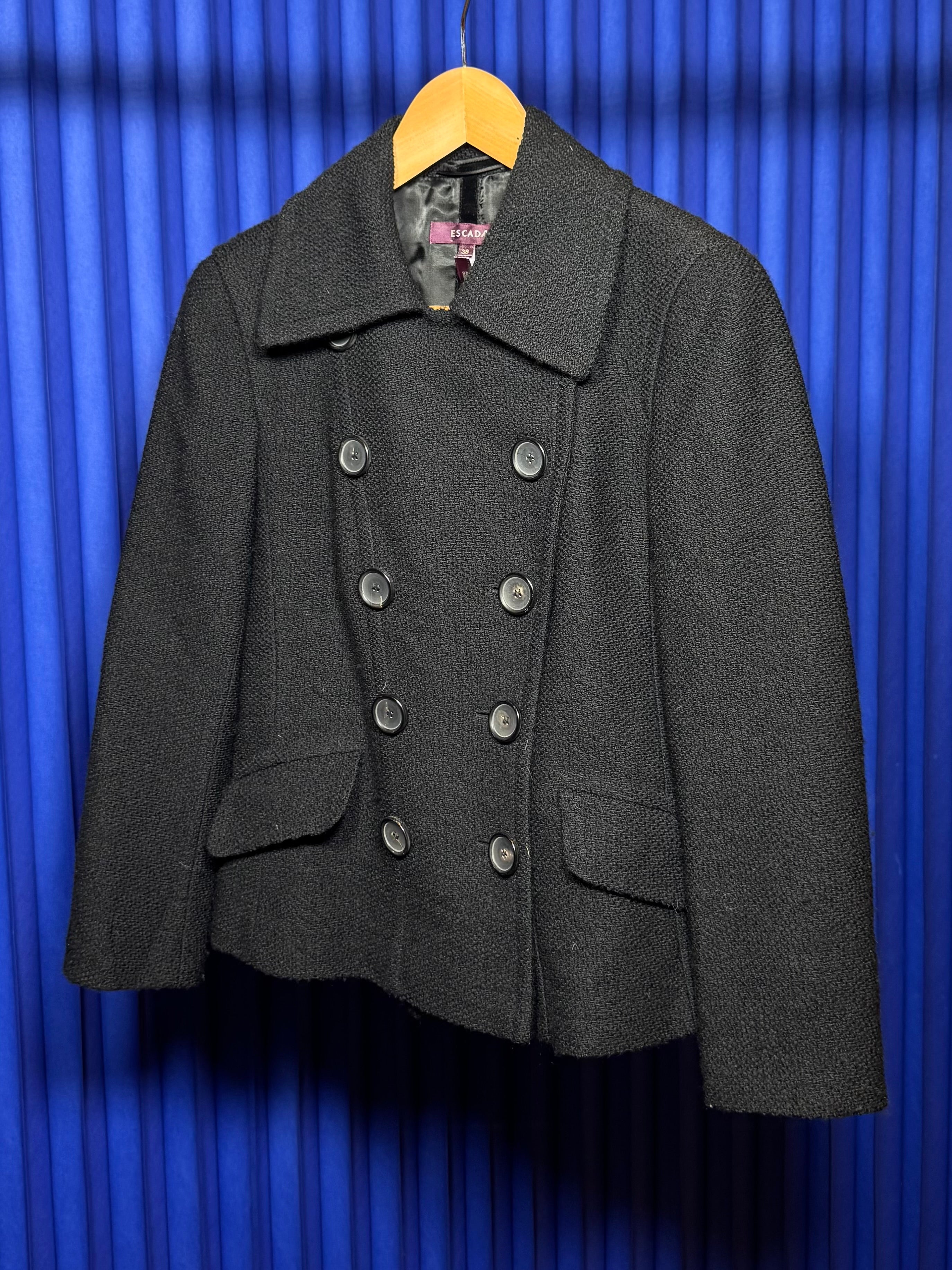 ESCADA DOUBLE-BREASTED WOOL JACKET