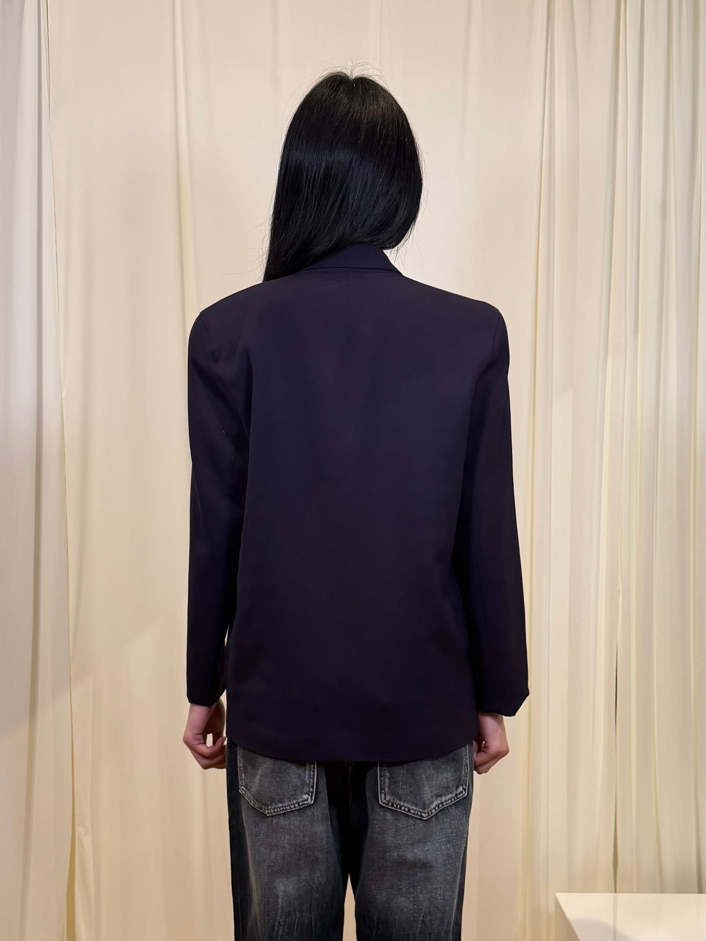 Gianni Dark Purple Wool Blazer