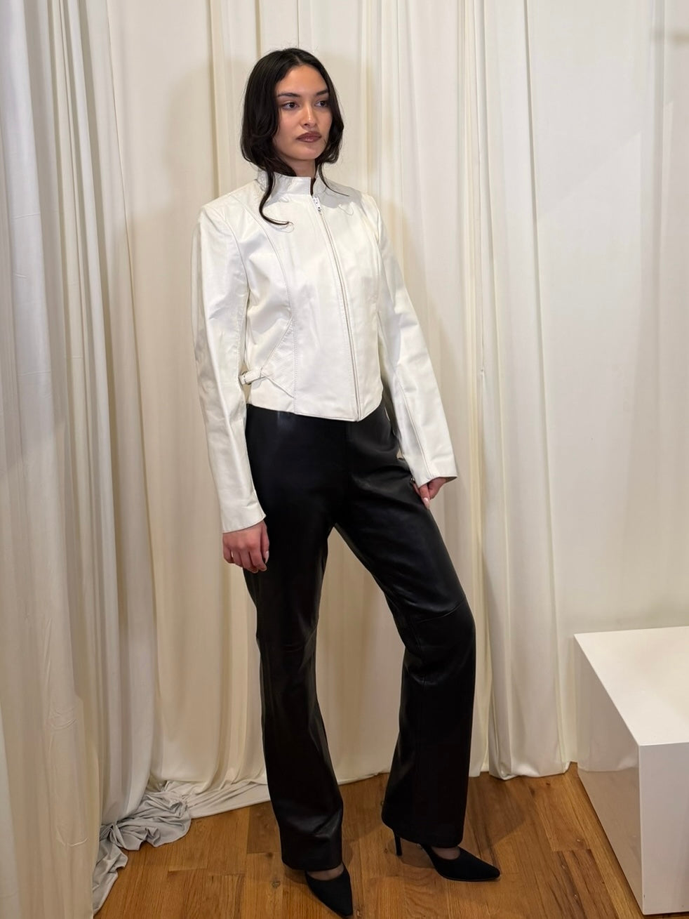 Wilson’s White Moto Jacket