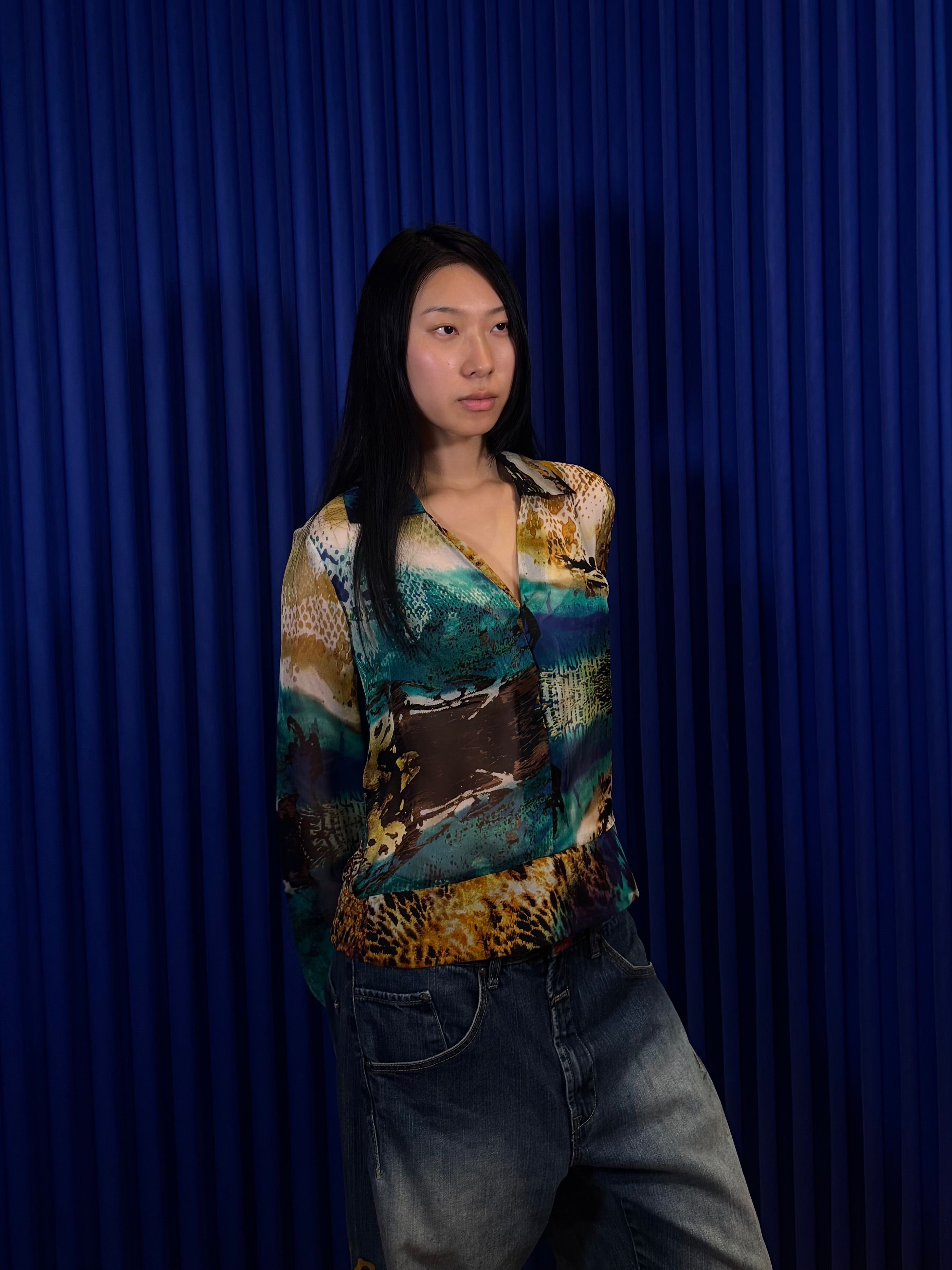 Alberto Makali Sheer Blouse