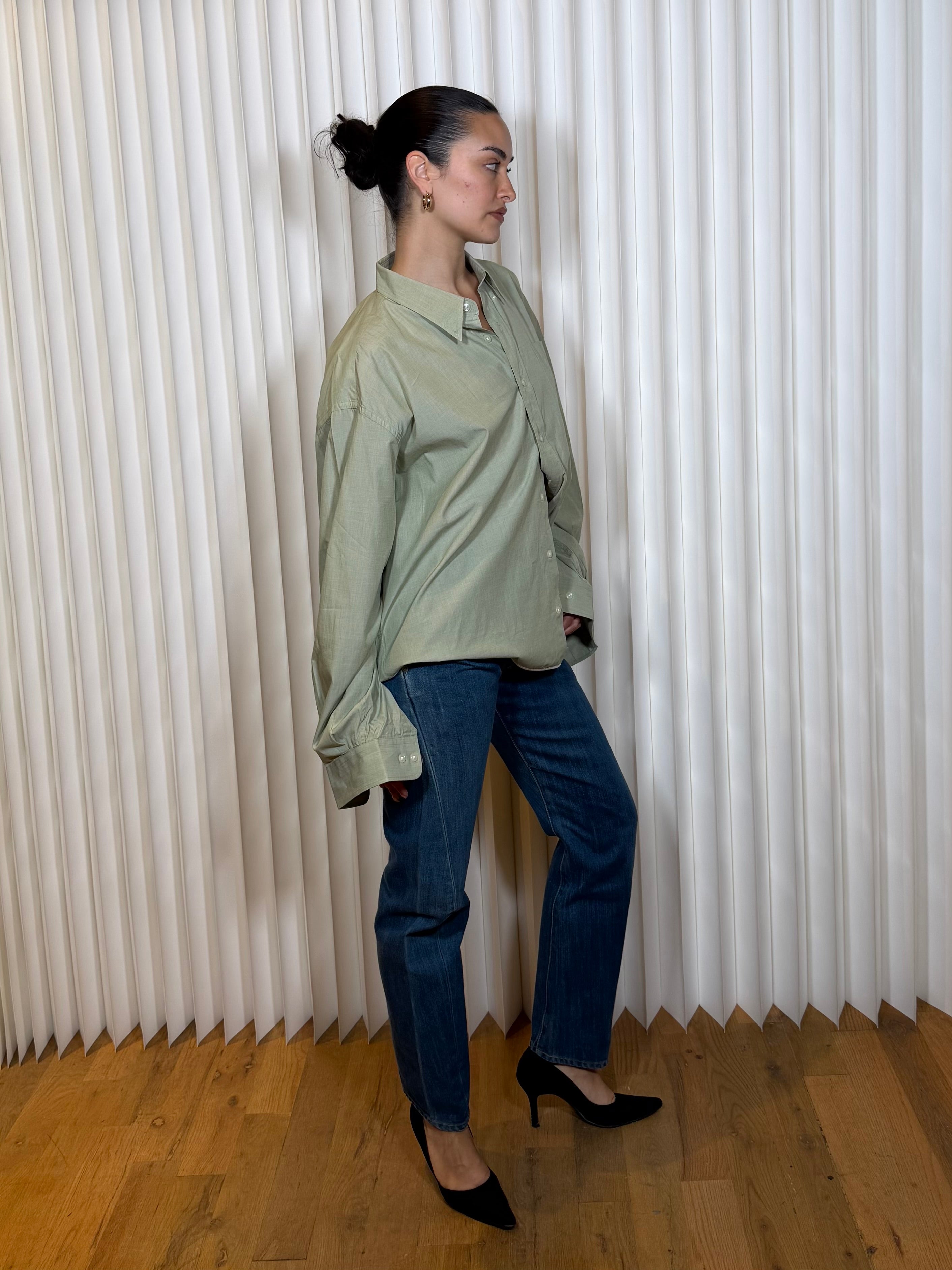 Frida Reworked Button Up ‘Light Green’