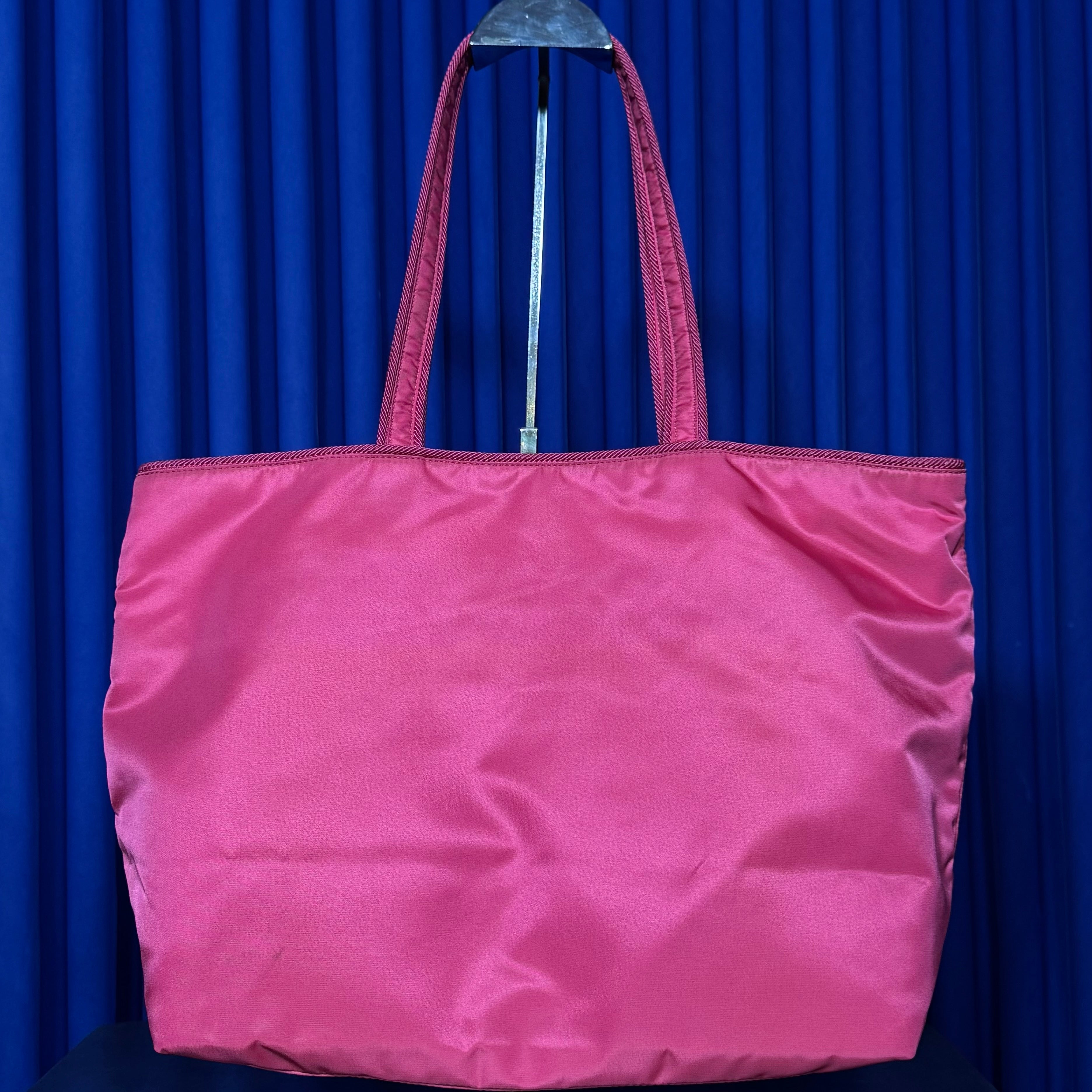PRADA NYLON BOW TOTE HANDBAG