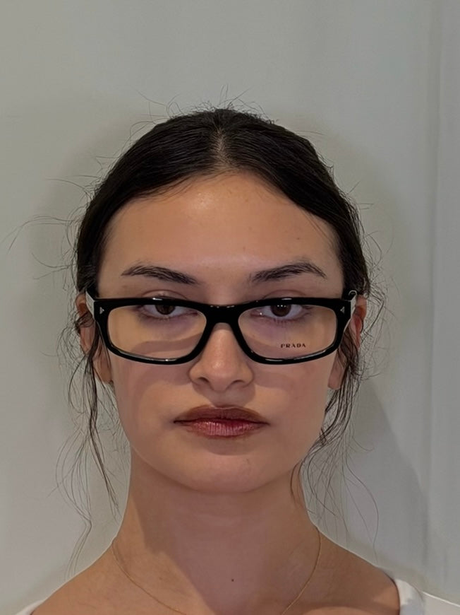 Prada PR B 02V EYEGLASSES ‘BLACK’￼