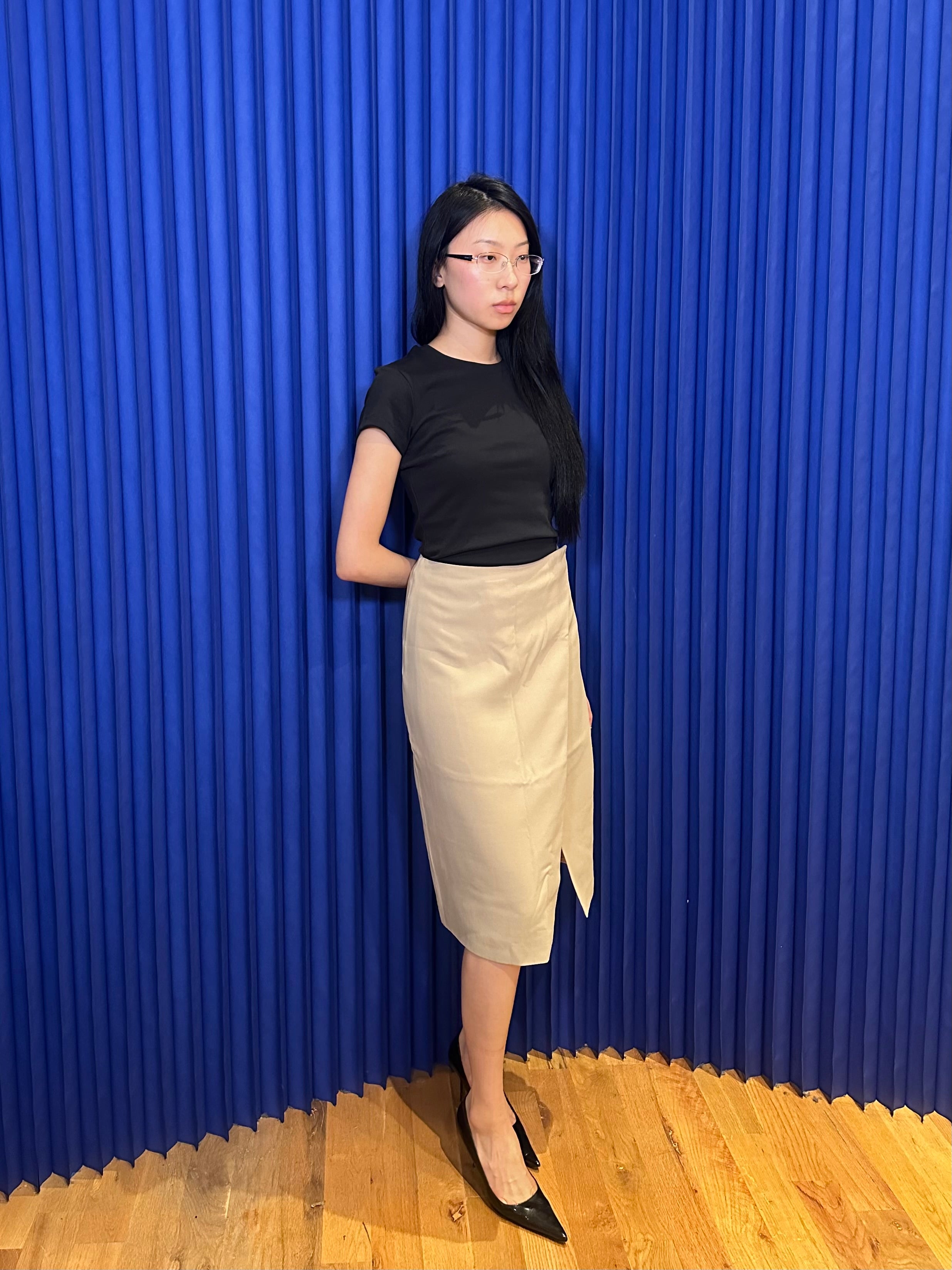 Fendi Silk Midi Skirt