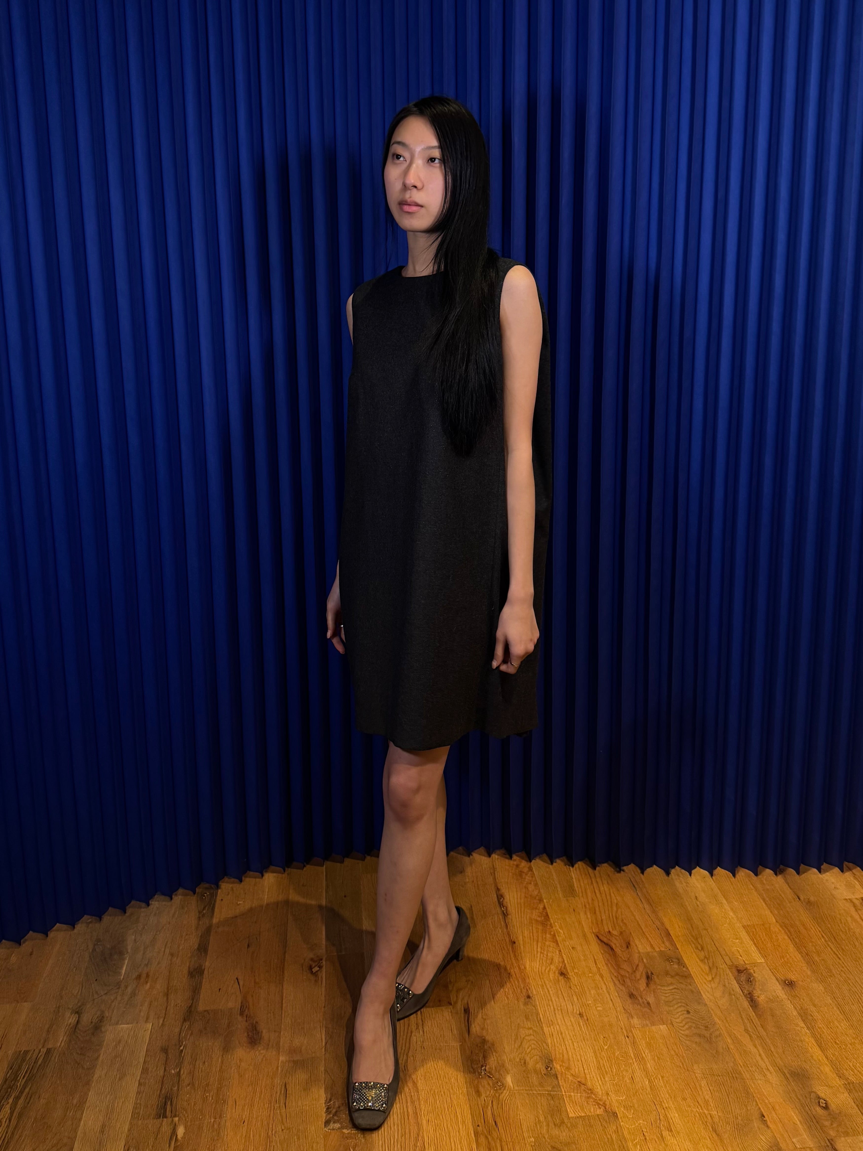 FW 09 YSL WOOL MIDI DRESS