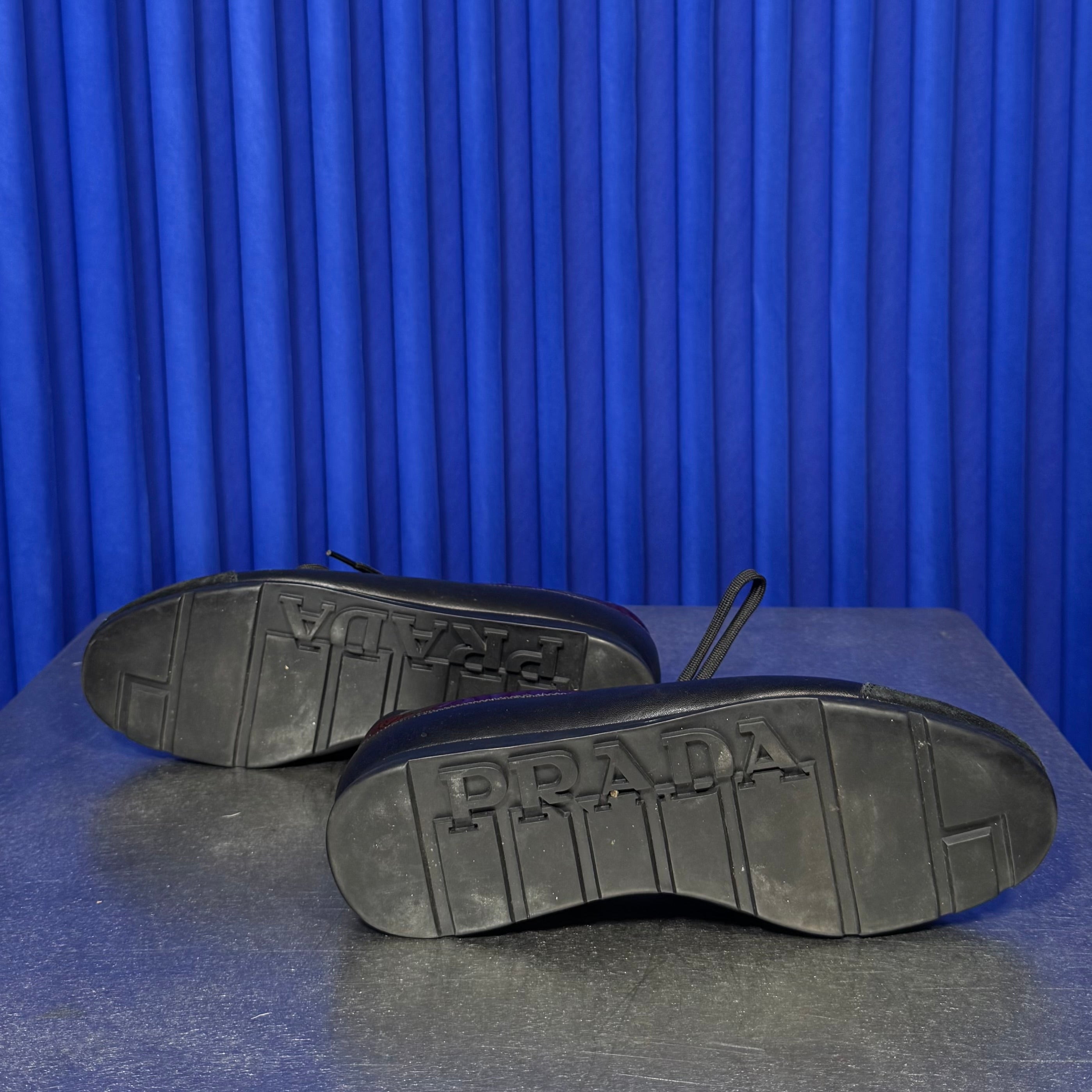 PRADA LEATHER SNEAKERS