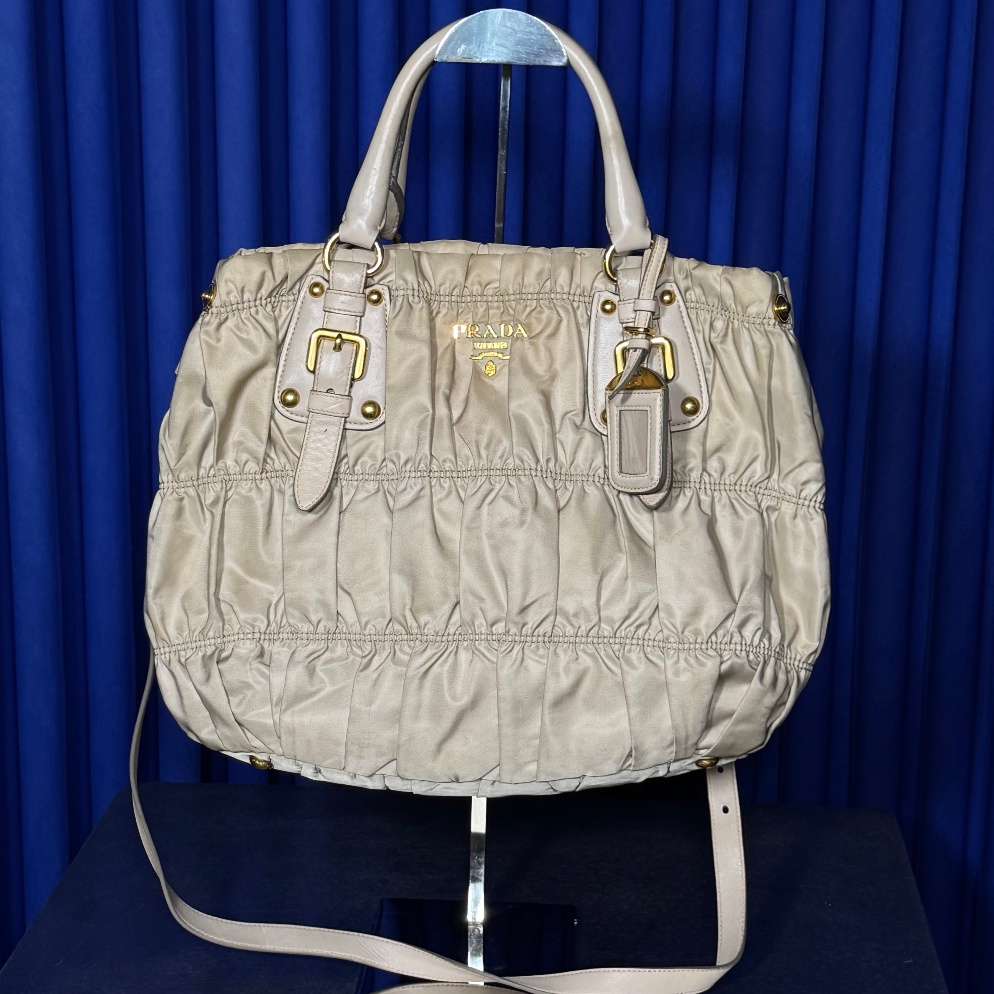 PRADA 2000S TESSUTO GAUFRE HANDBAG