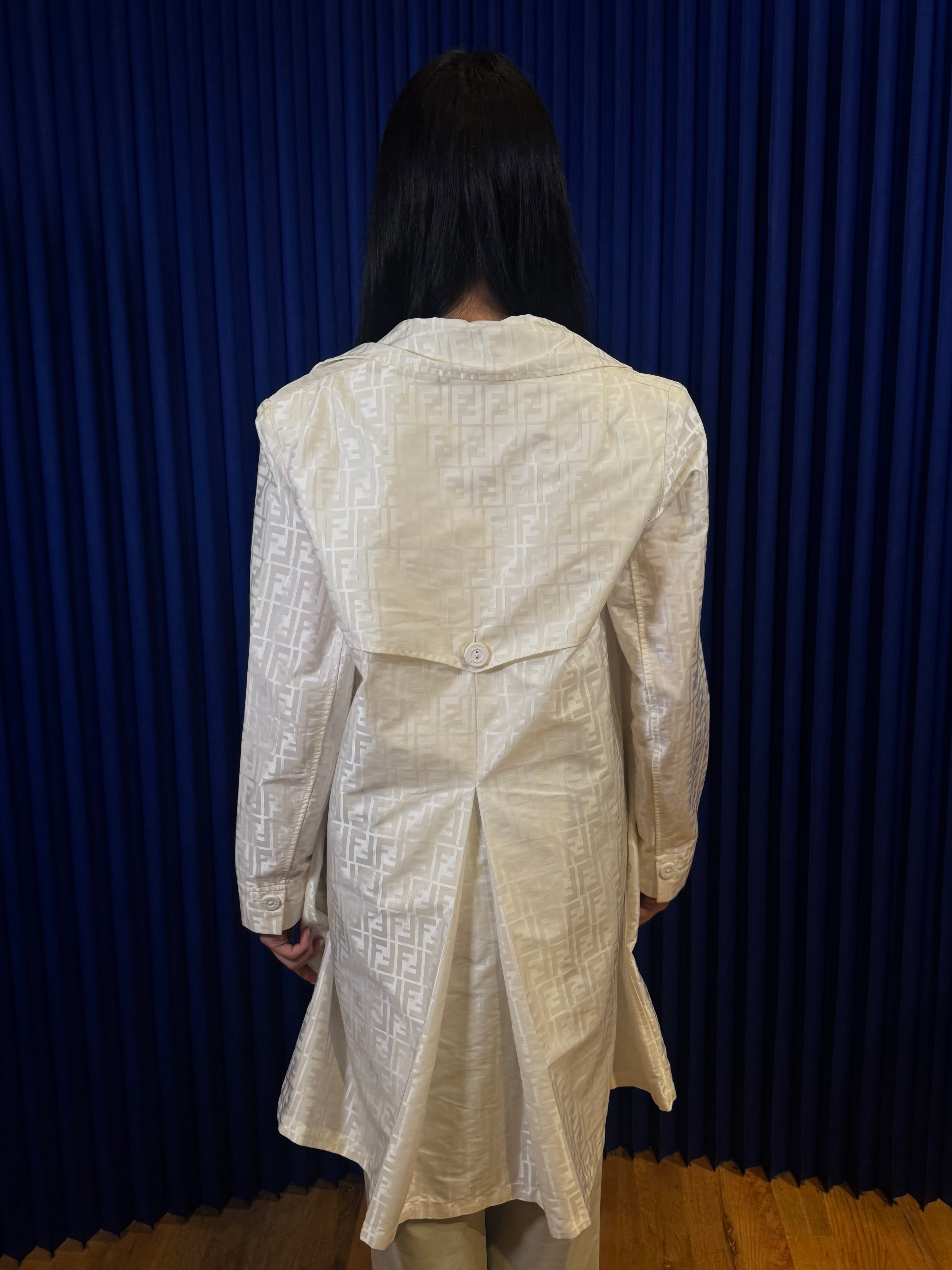 Vintage Fendi Zucca Print Trench