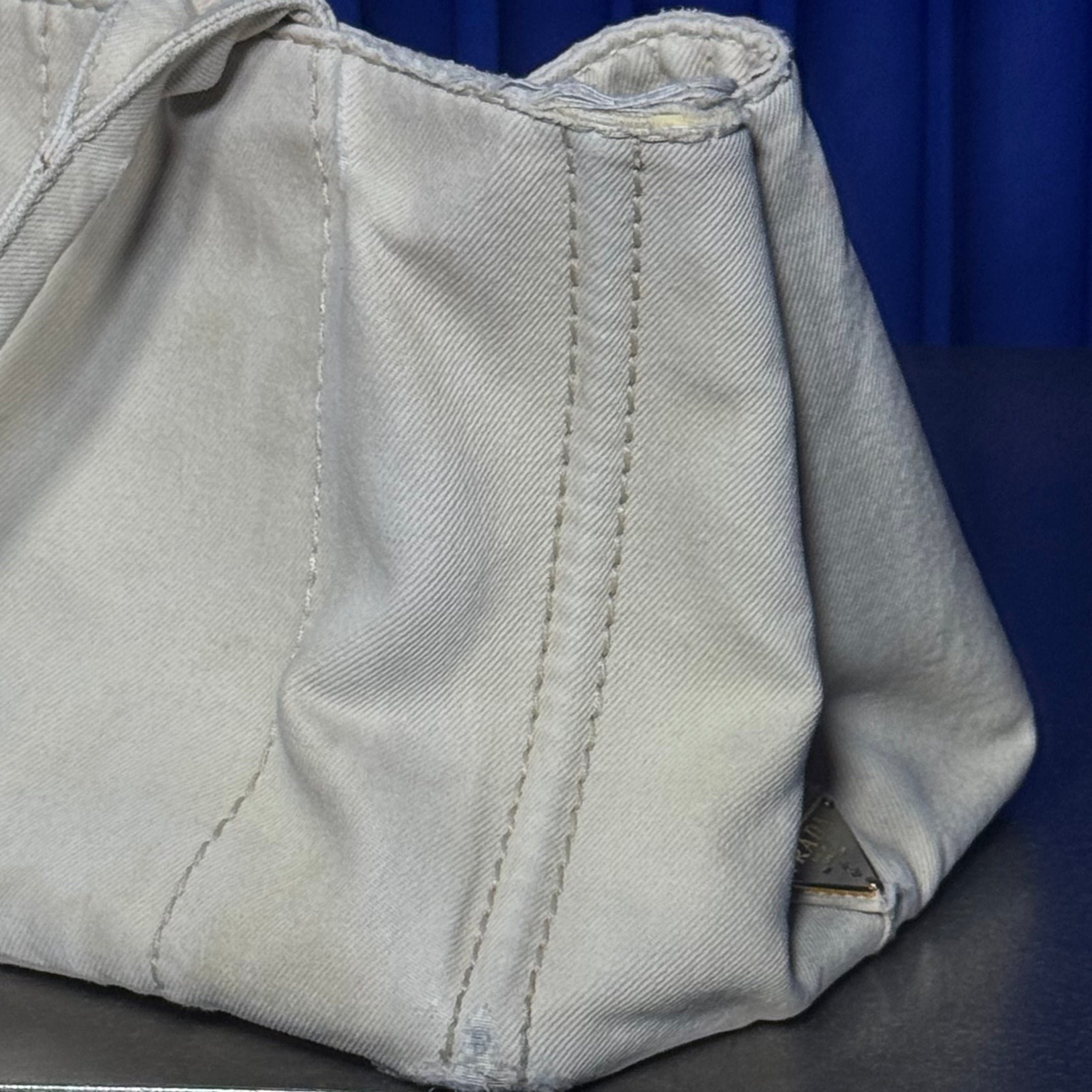 PRADA CANAPA CANVAS TOTE BAG (AS IS)