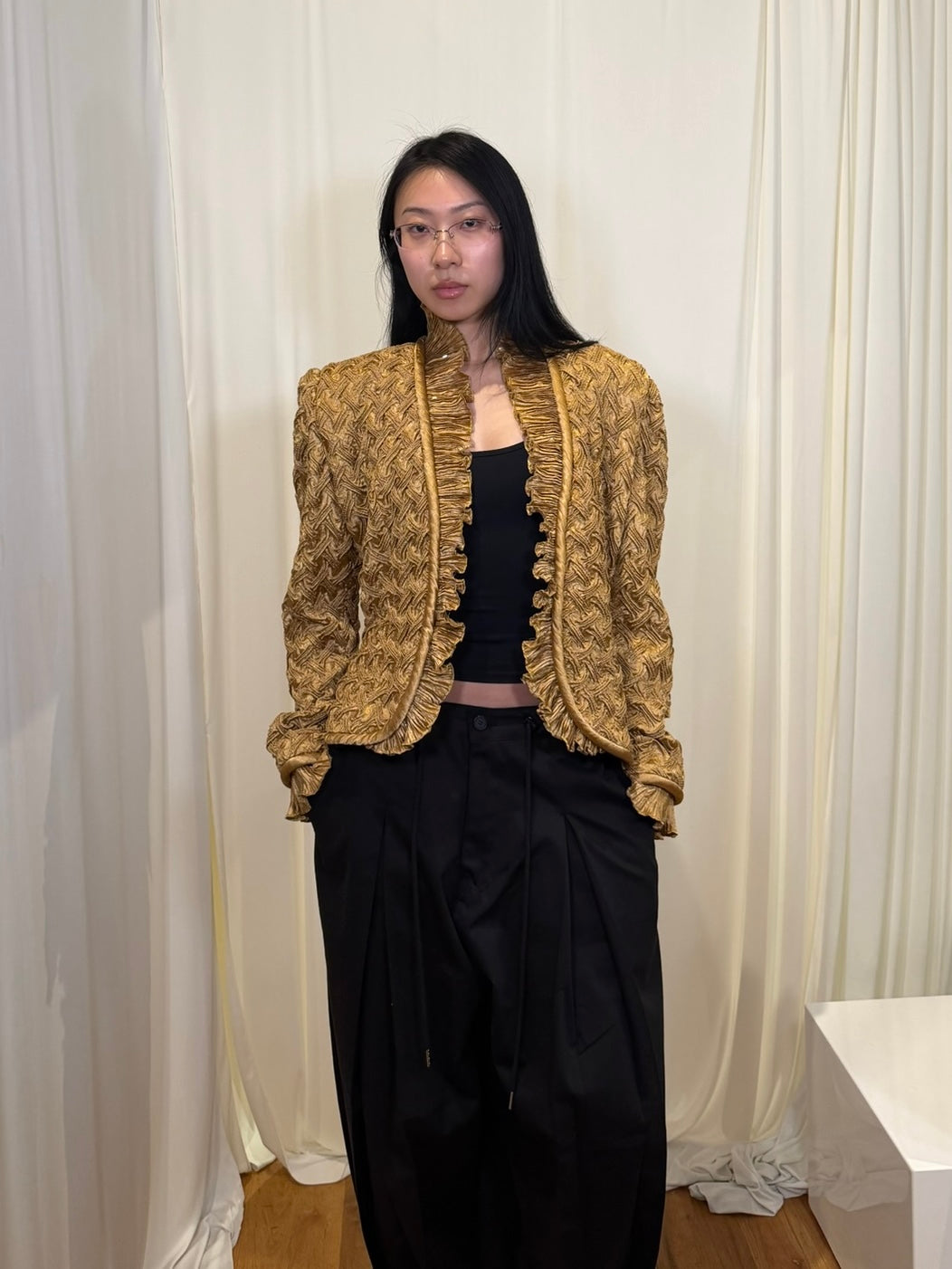 Collection Jeanne Marc Gold Blouse