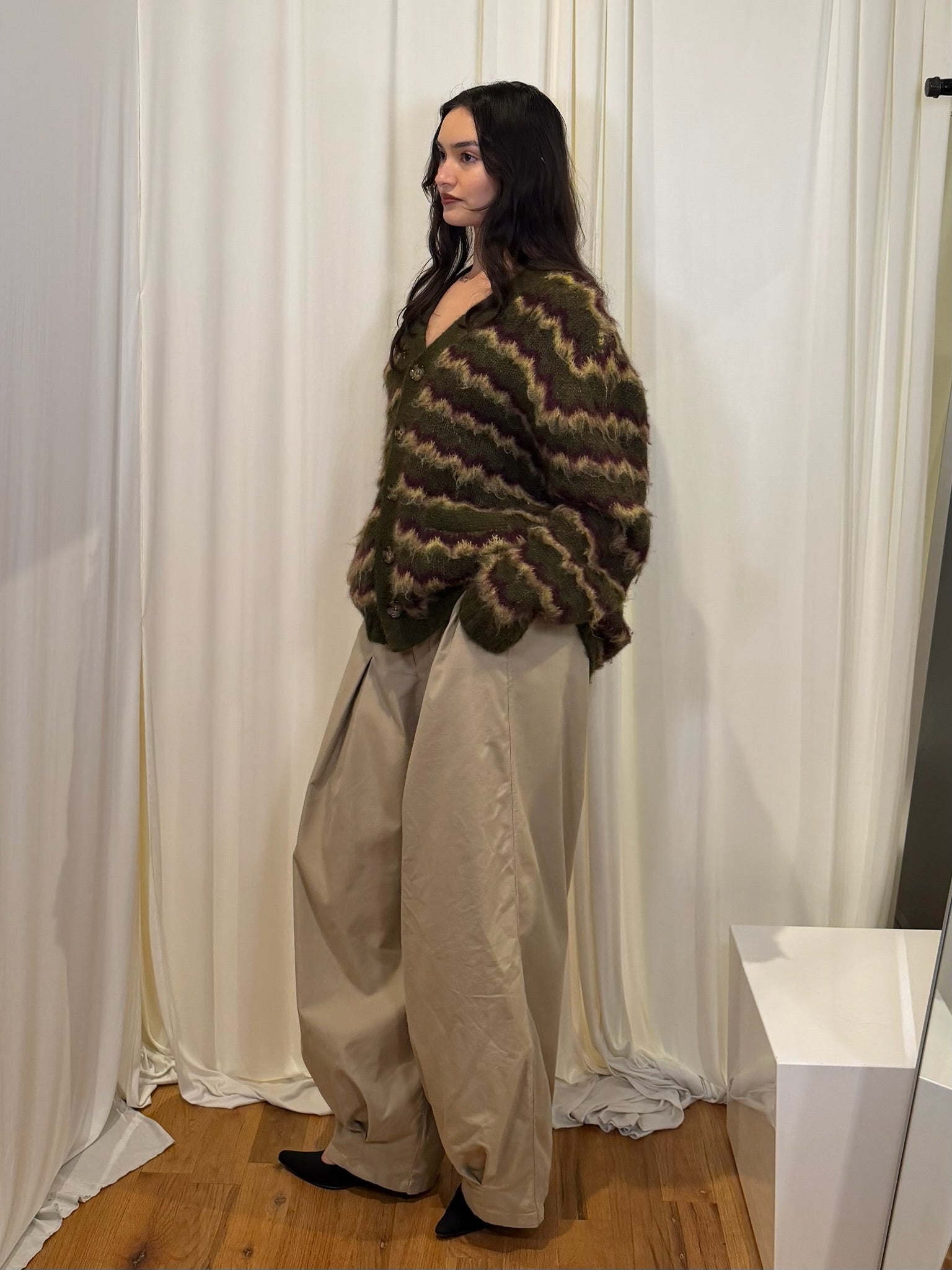 Anglan Pleated Wide Pants