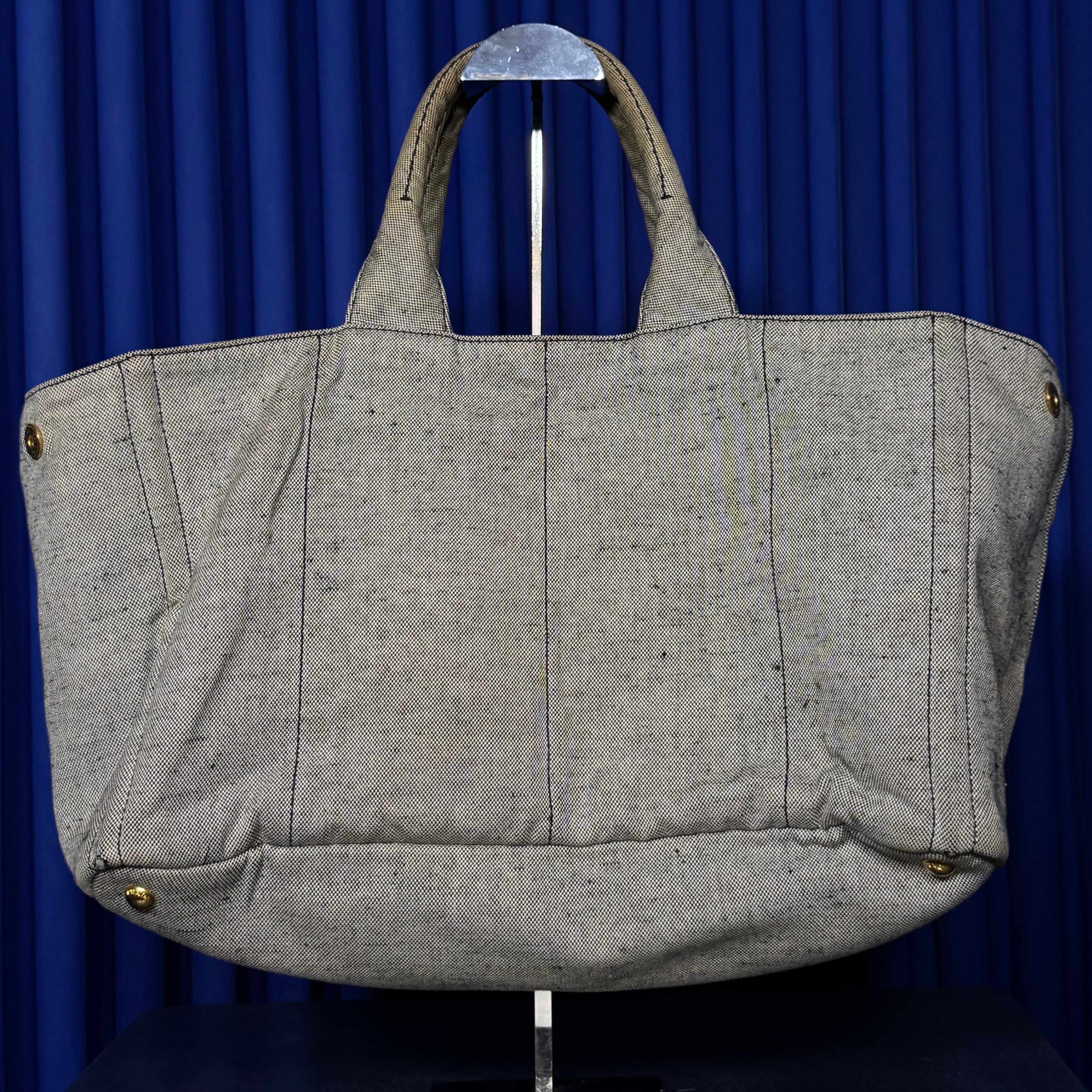 PRADA CANAPA DENIM TOTE BAG