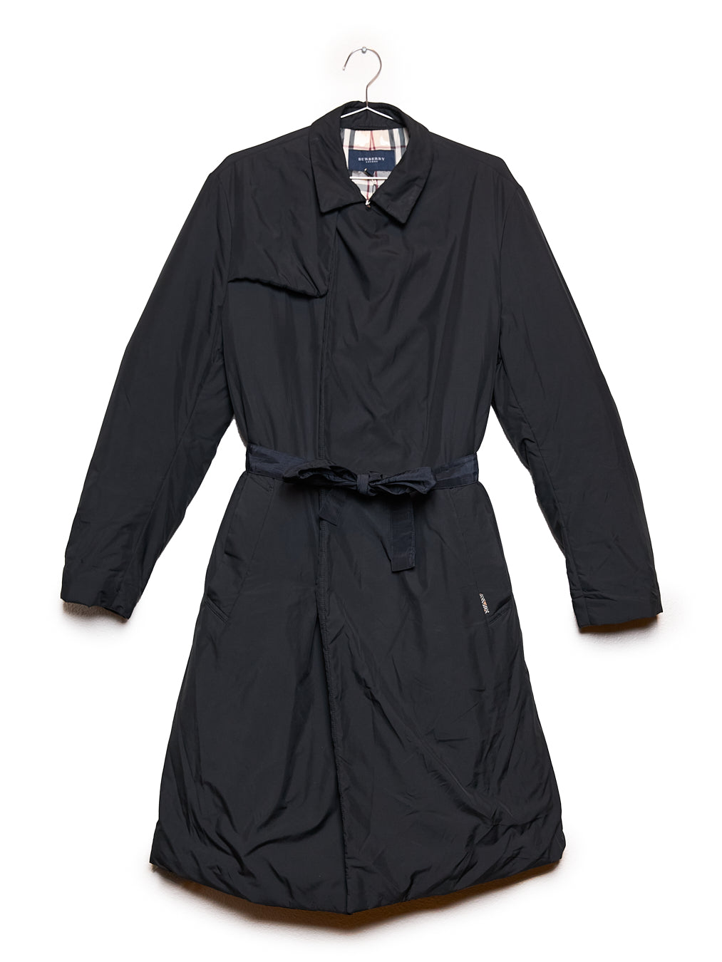 Black Belted Padded Coat