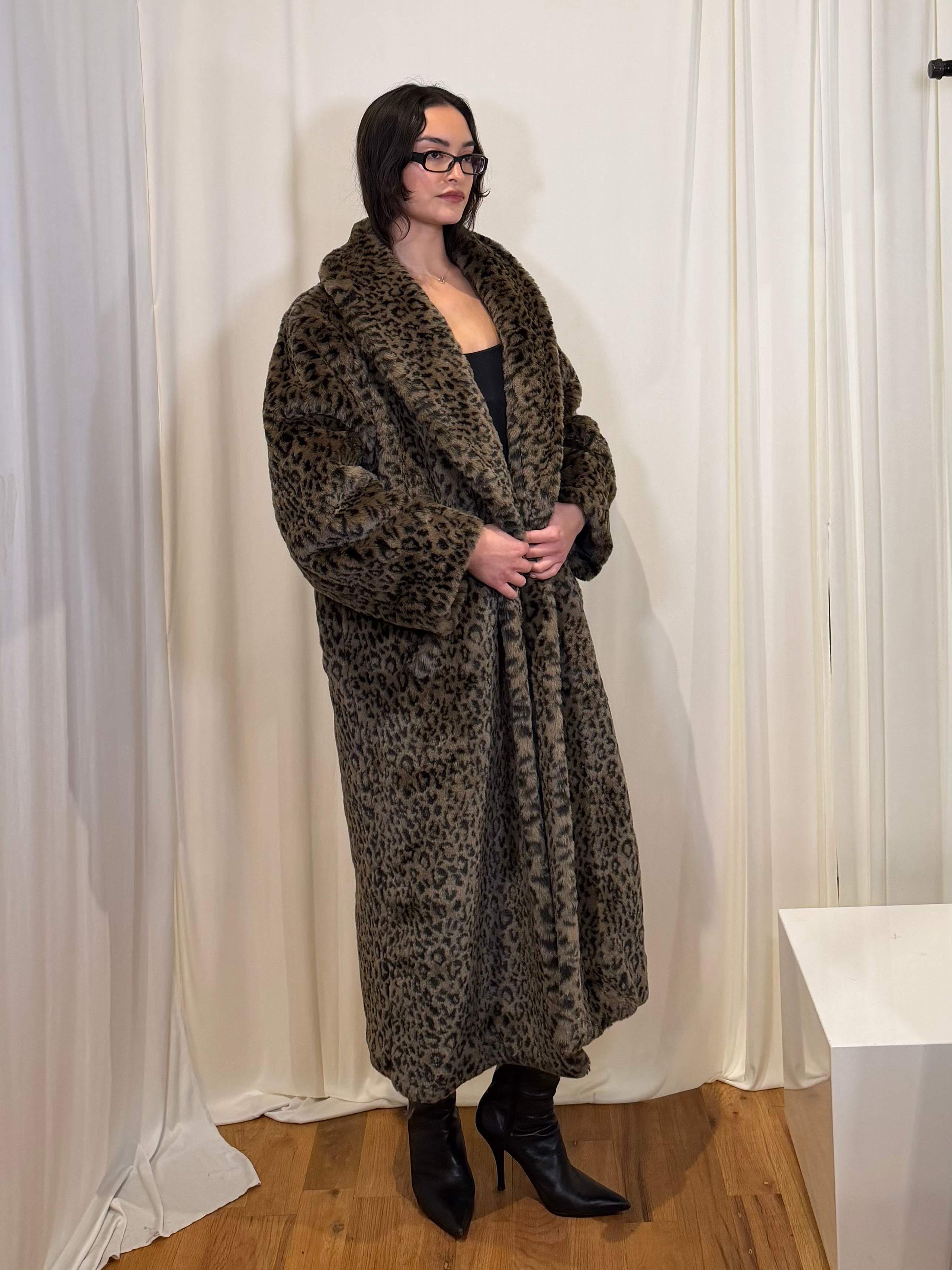 "New Cheer" Faux Fur Coat