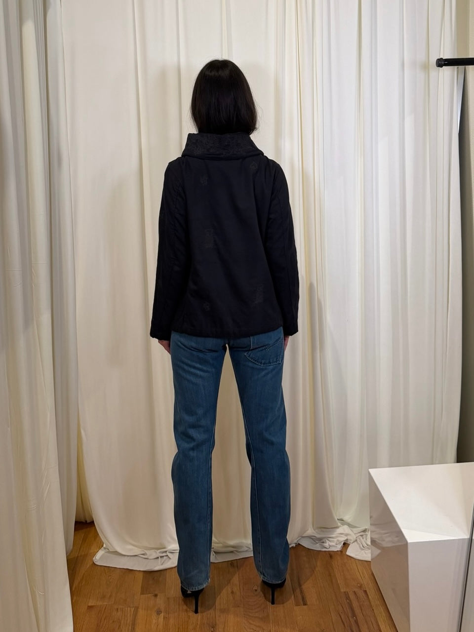 2010 ISSEY MIYAKE HAATH COTTON HIGH-NECK JACKET