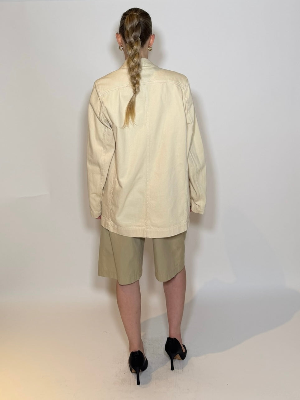 Lemaire Double Breasted Denim Blazer