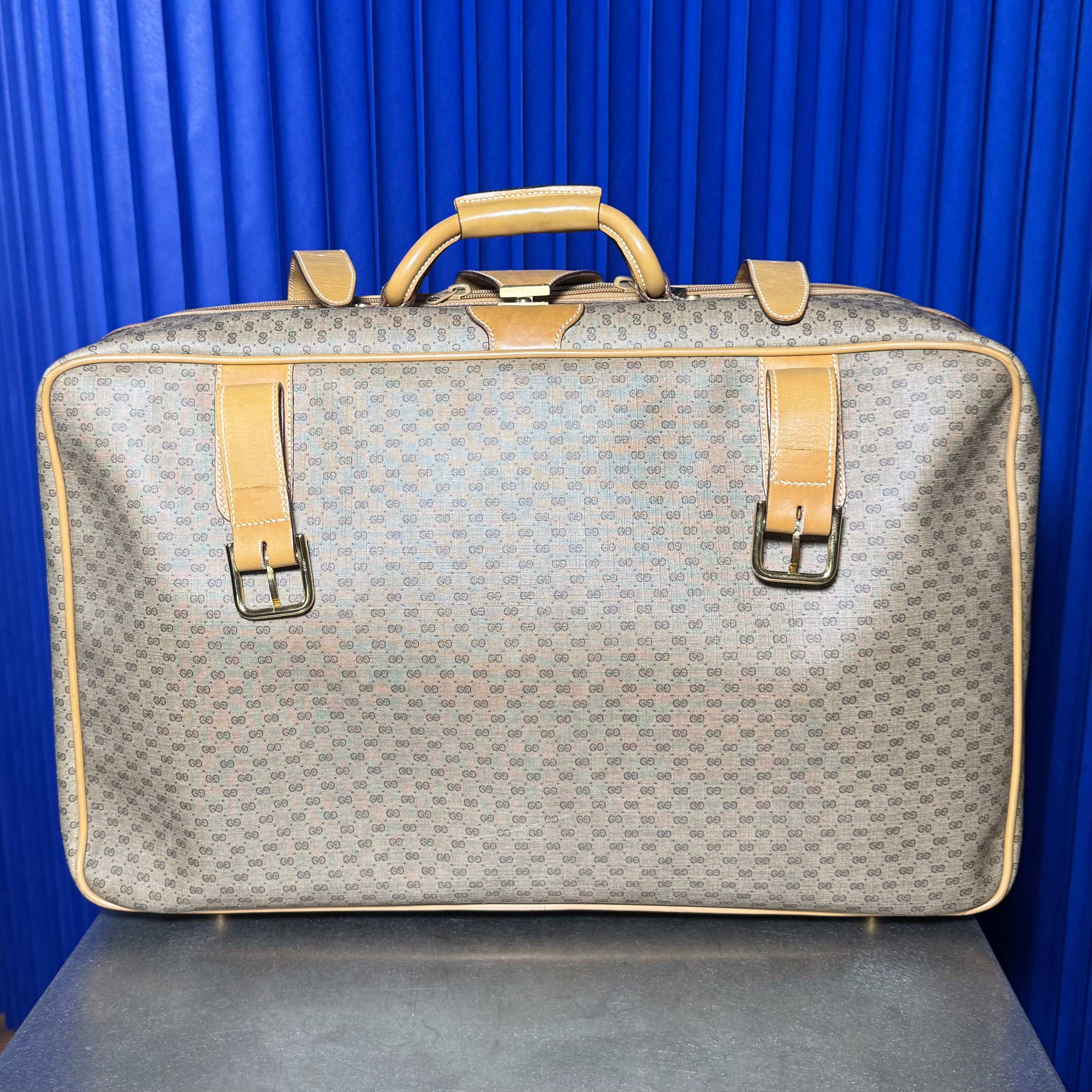 70S GUCCI MICRO GG MONOGRAM WEEKENDER BAG