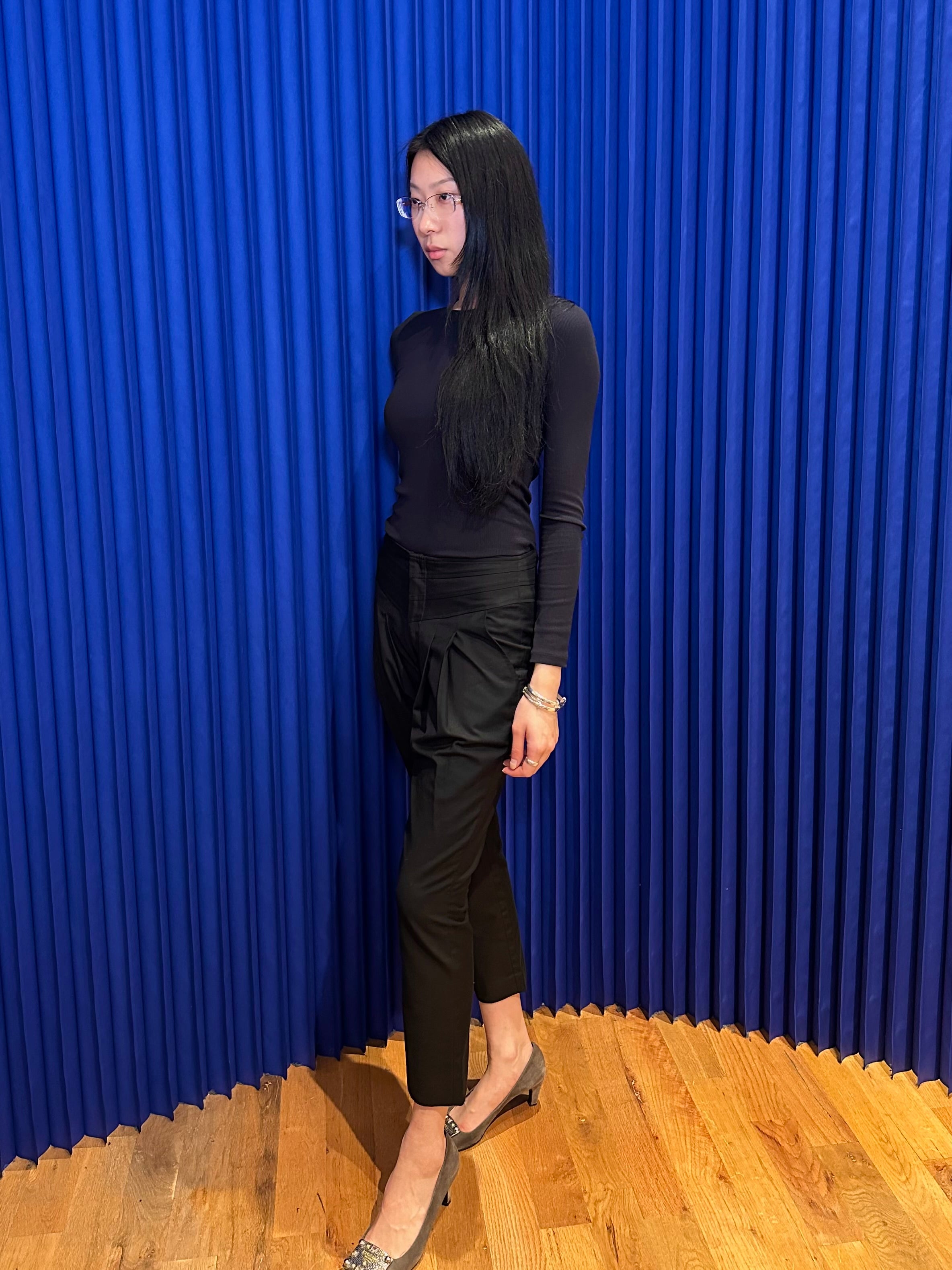 Helmut Lang Black Capris