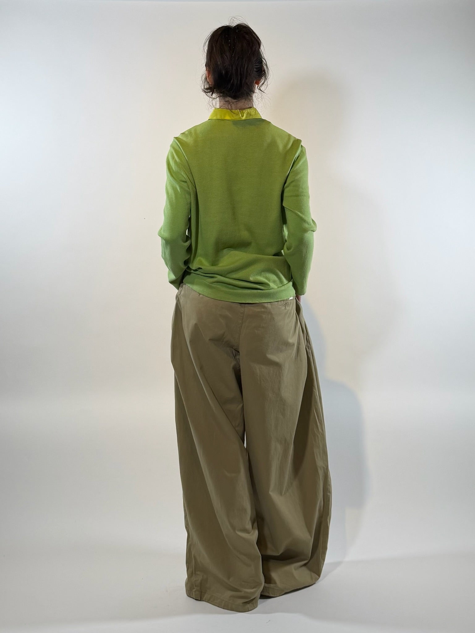 Free Market Garment Beige Pleated pants