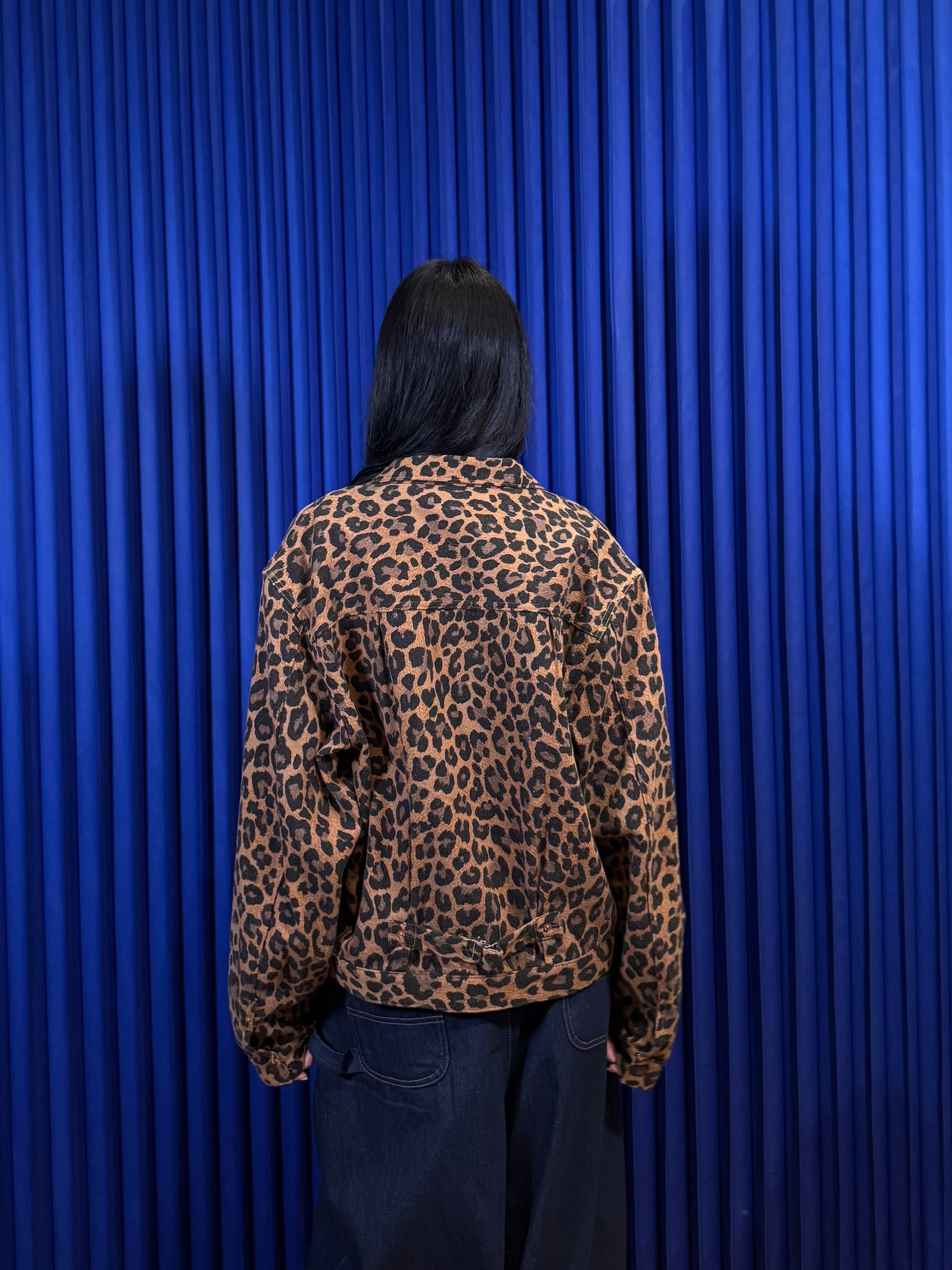 KAPITAL Twill Aging-Wool Leopard 1st Jacket