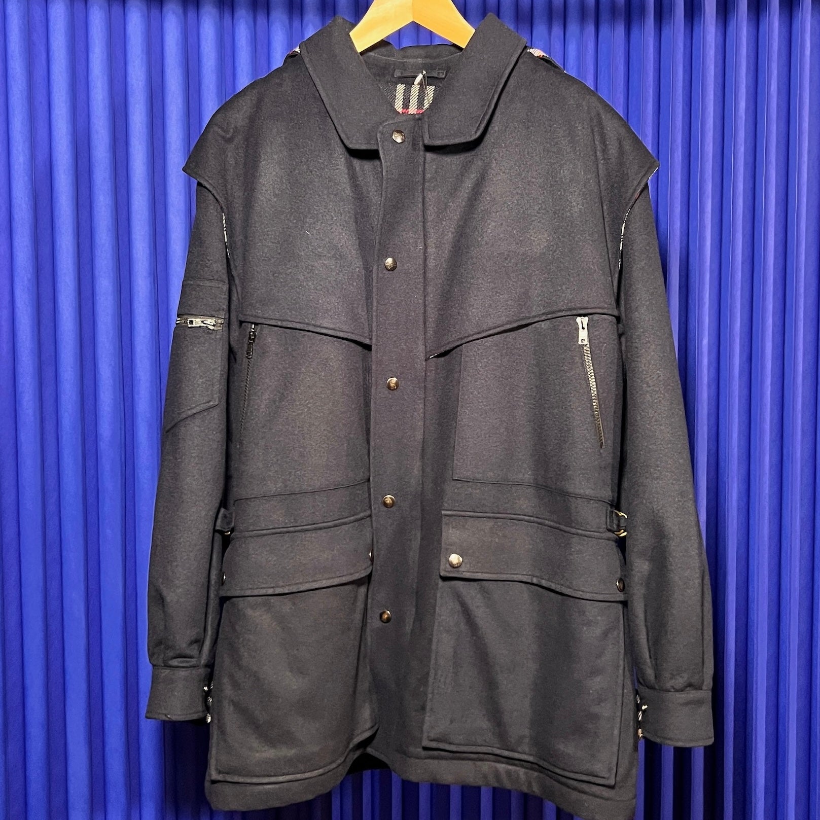 BURBERRY HOODED WOOL JACKET