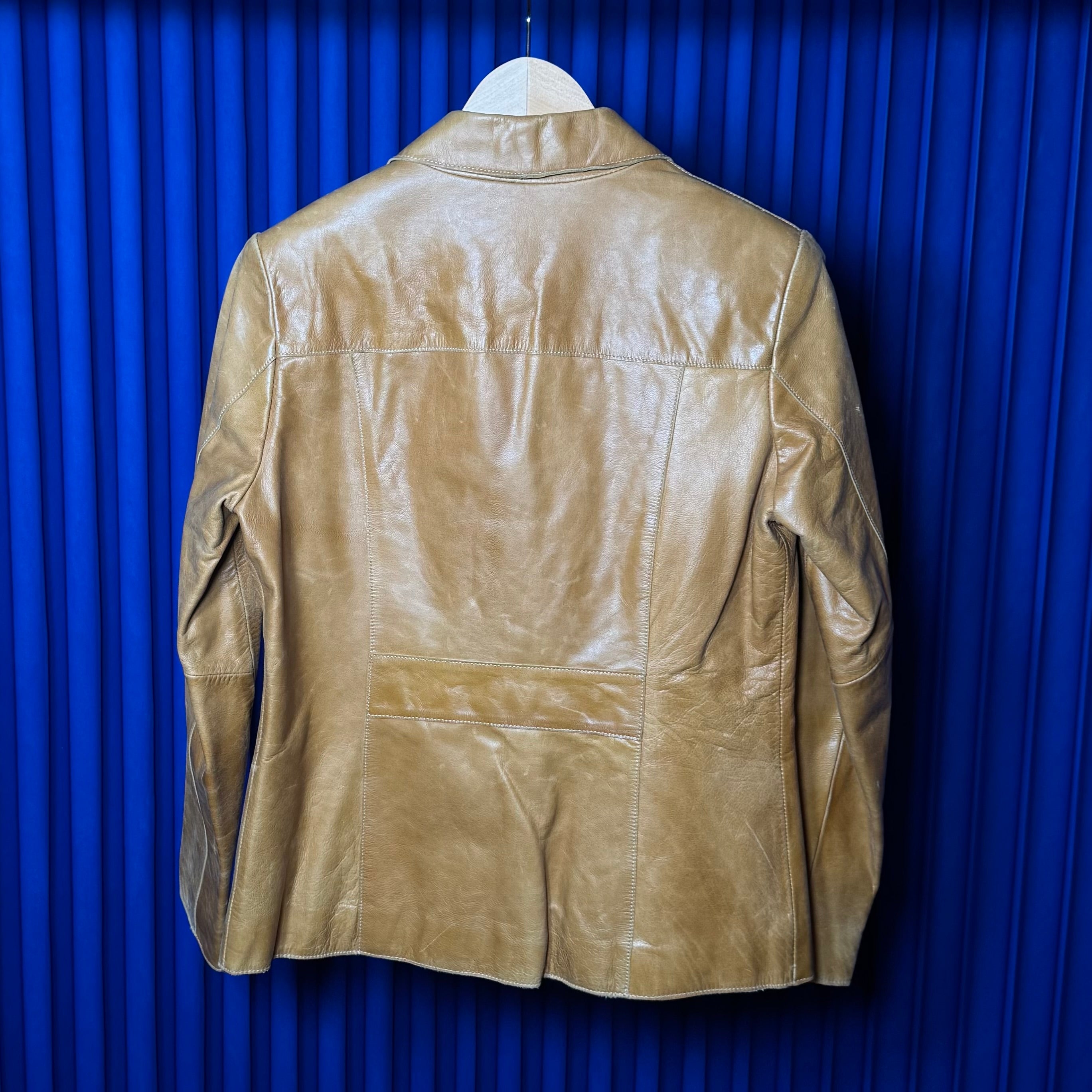 MOSSIMO CAMEL LEATHER JACKET