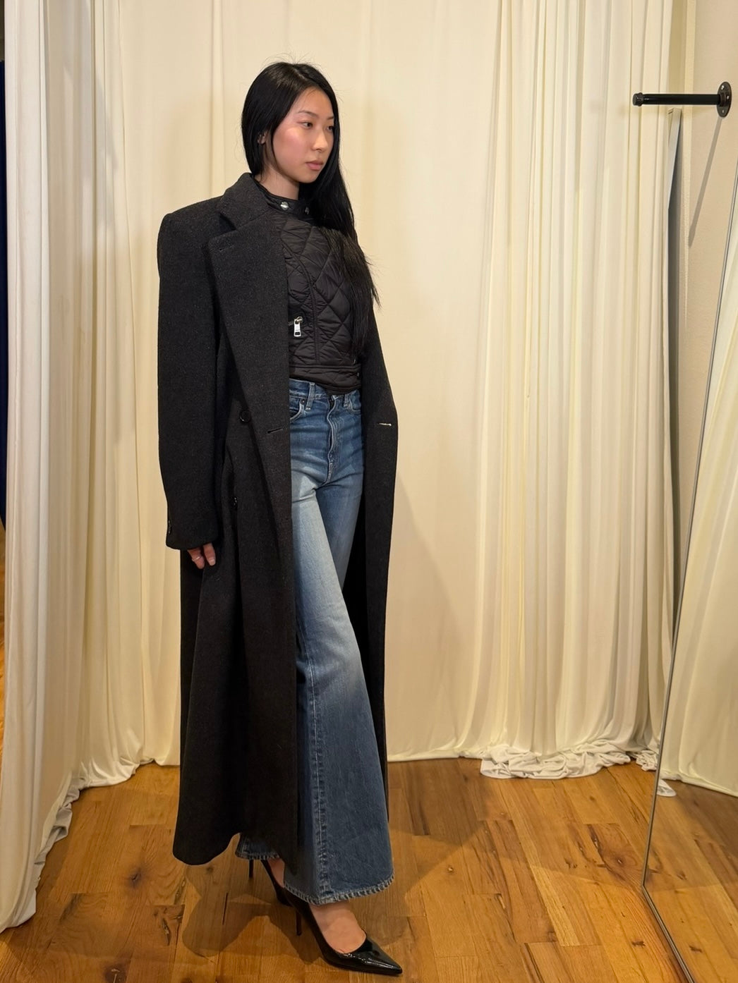 Reflections Grey Wool Coat